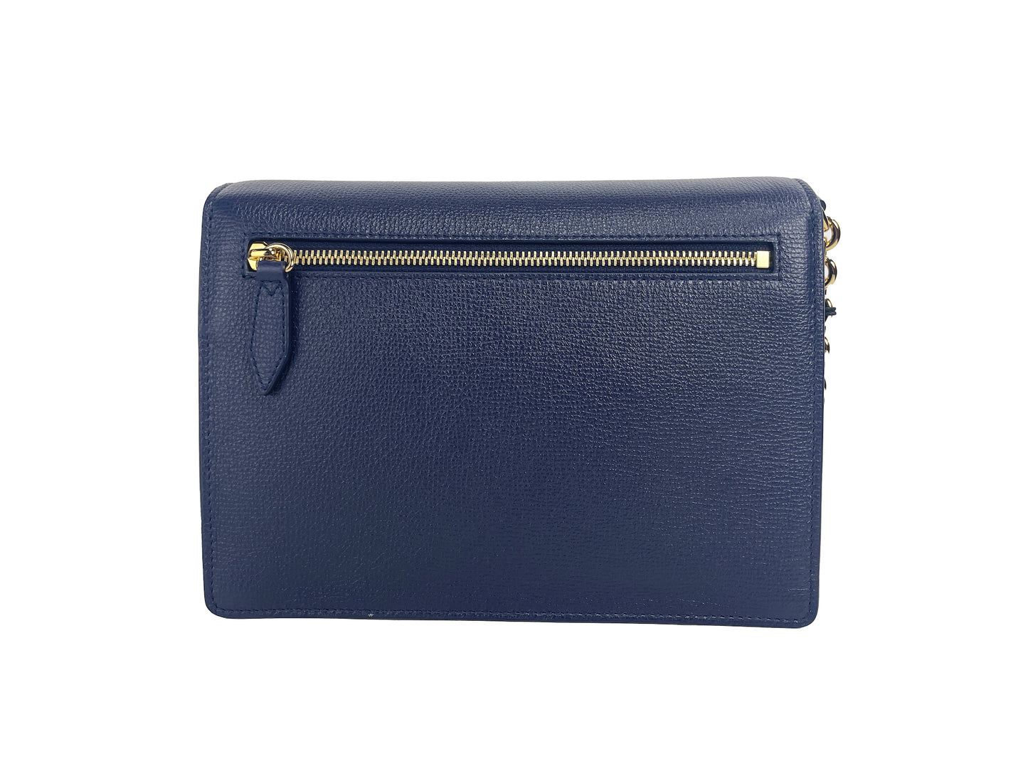 Burberry Macken Small Regency Blue House Check Leather Crossbody Bag at The Platonist