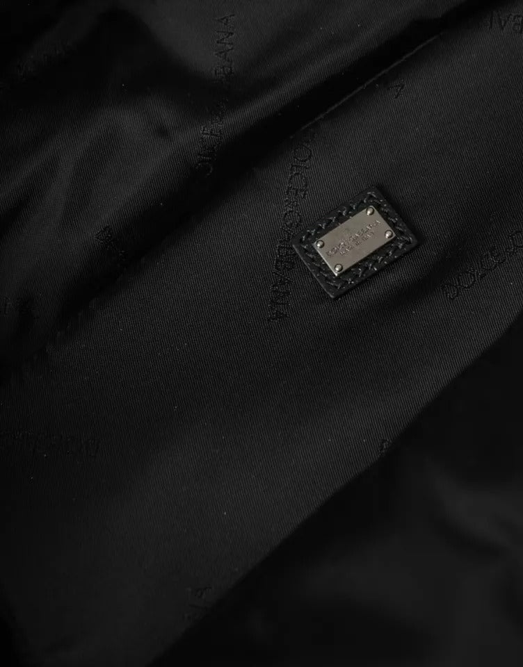 Dolce & Gabbana Blauer Nylon-Rucksack mit #DGFamily-Patch für Männer