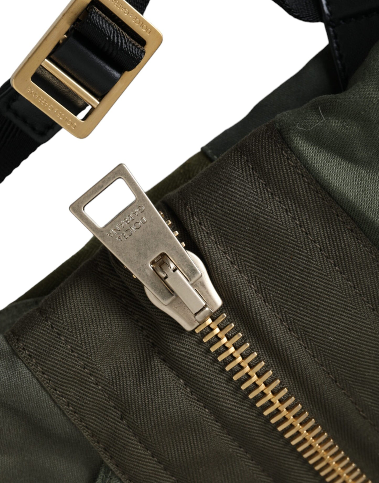 Sac à dos patchwork vert militaire Dolce & Gabbana