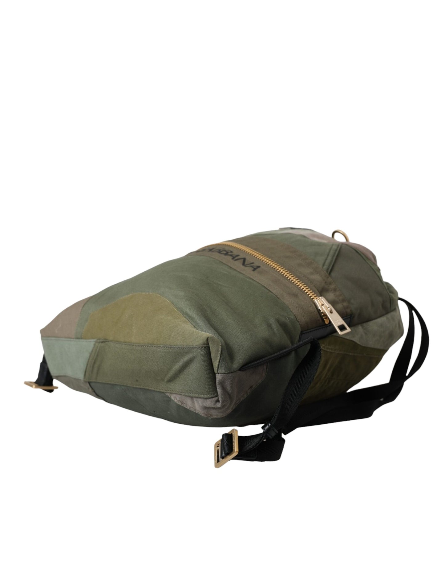 Sac à dos patchwork vert militaire Dolce & Gabbana