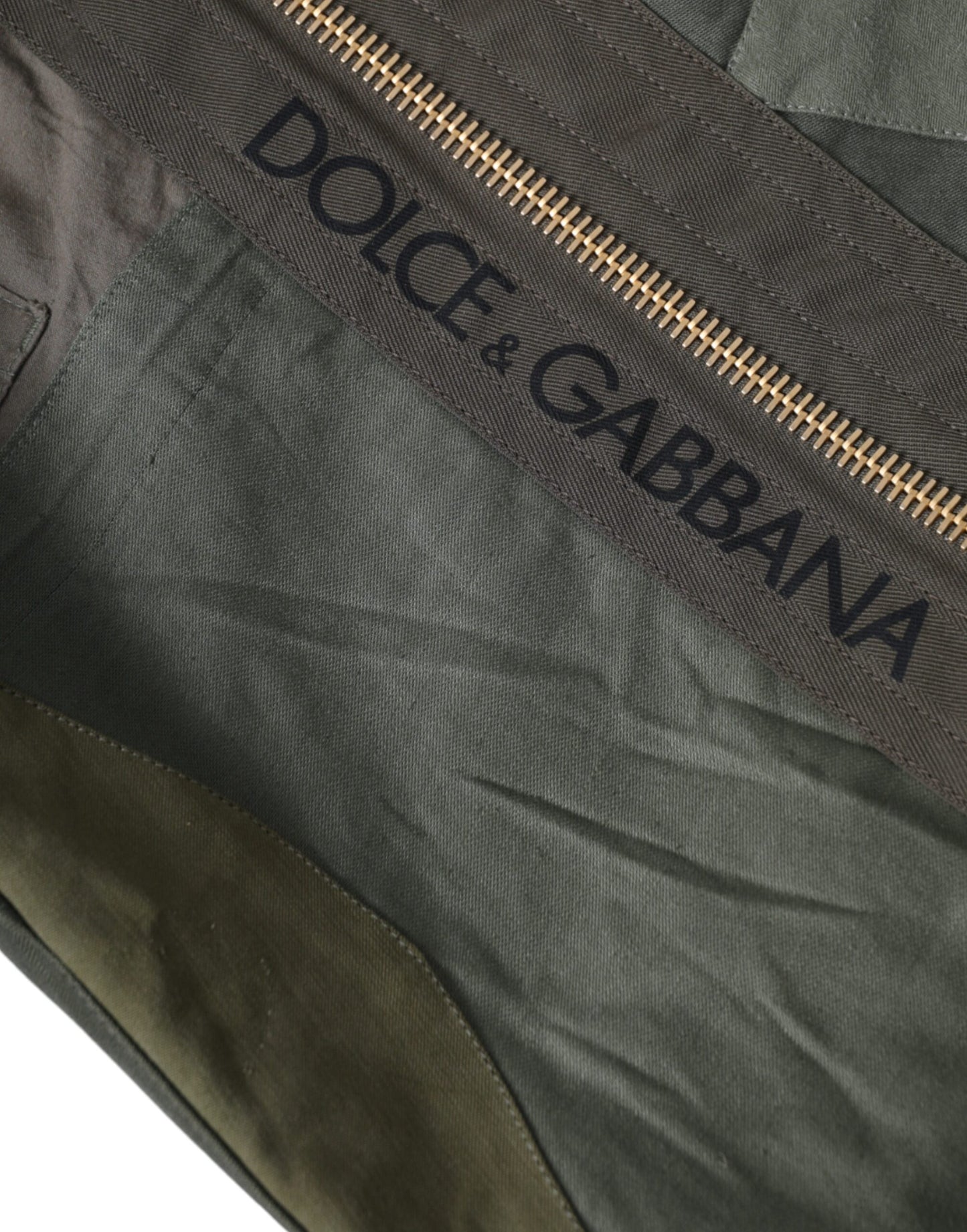 Sac à dos patchwork vert militaire Dolce & Gabbana