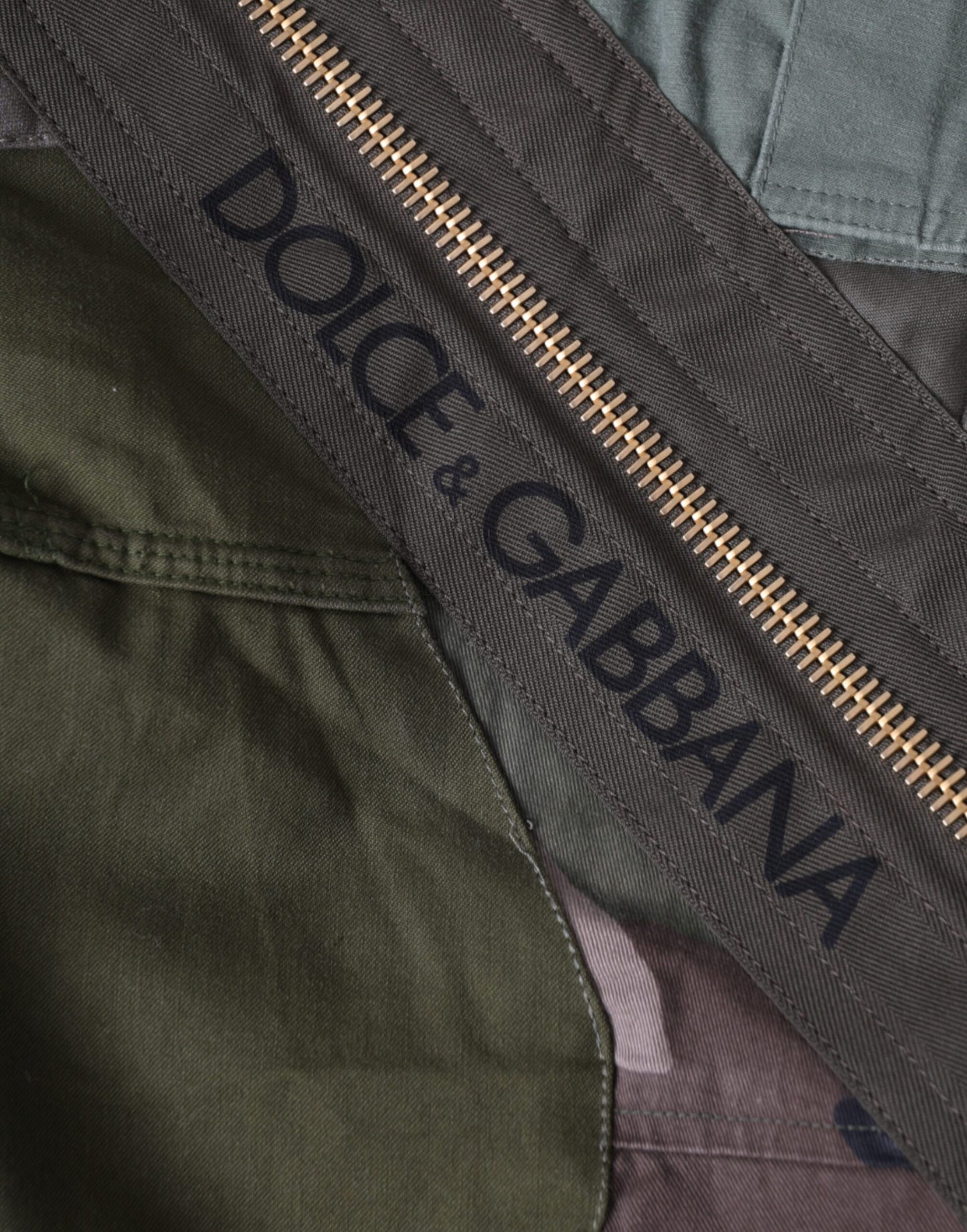 Sac à dos patchwork vert militaire Dolce & Gabbana