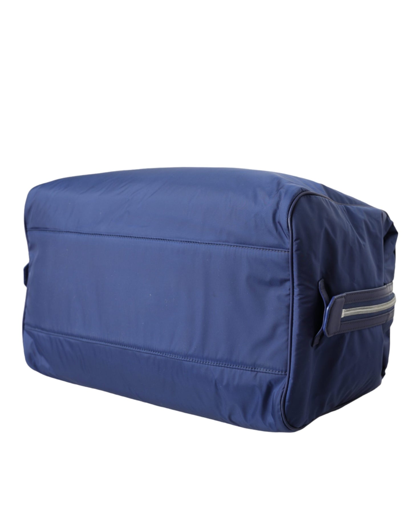 Dolce & Gabbana – Blaue Reisetasche aus Nylon-Kalbsleder