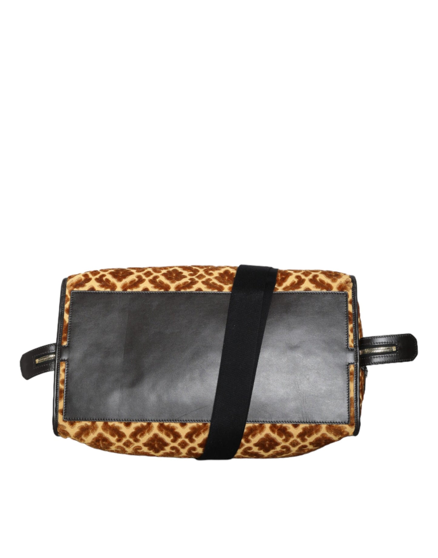 Dolce & Gabbana Beige Samt Top Handle Schulter Reisetasche Damen