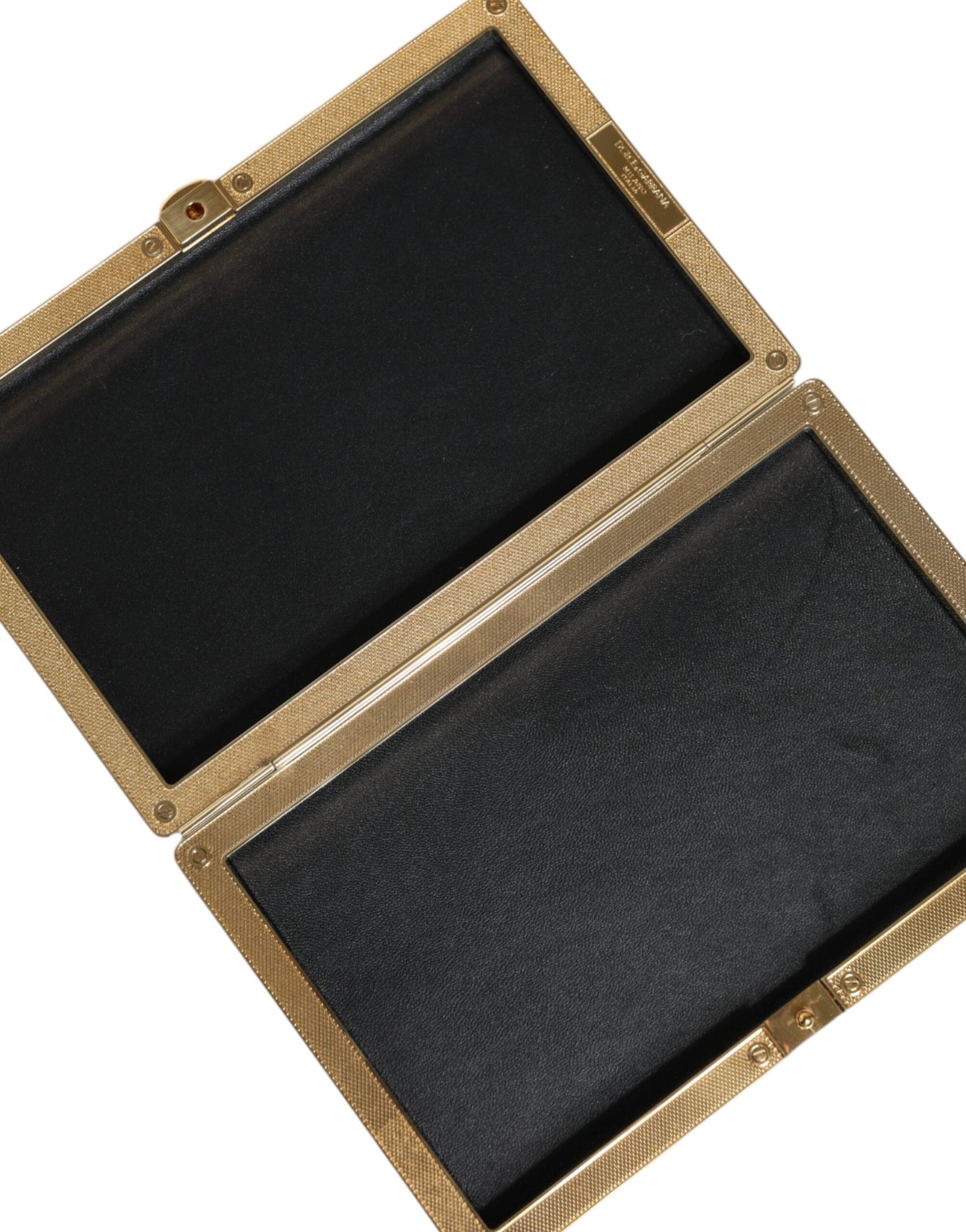 Dolce & Gabbana Pochette de soirée à deux volets en cristal doré pour femme