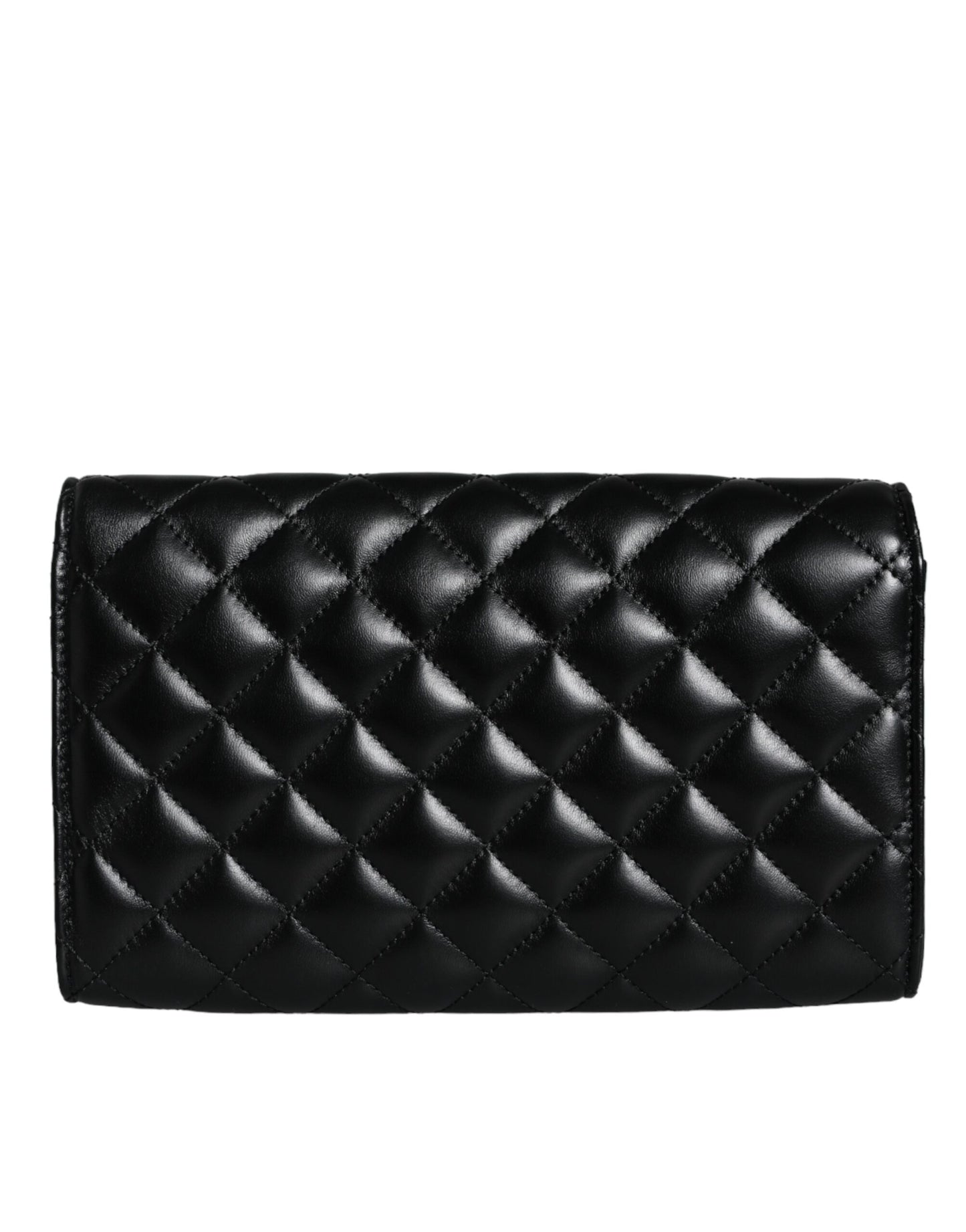 Sac bandoulière Versace en cuir nappa matelassé noir