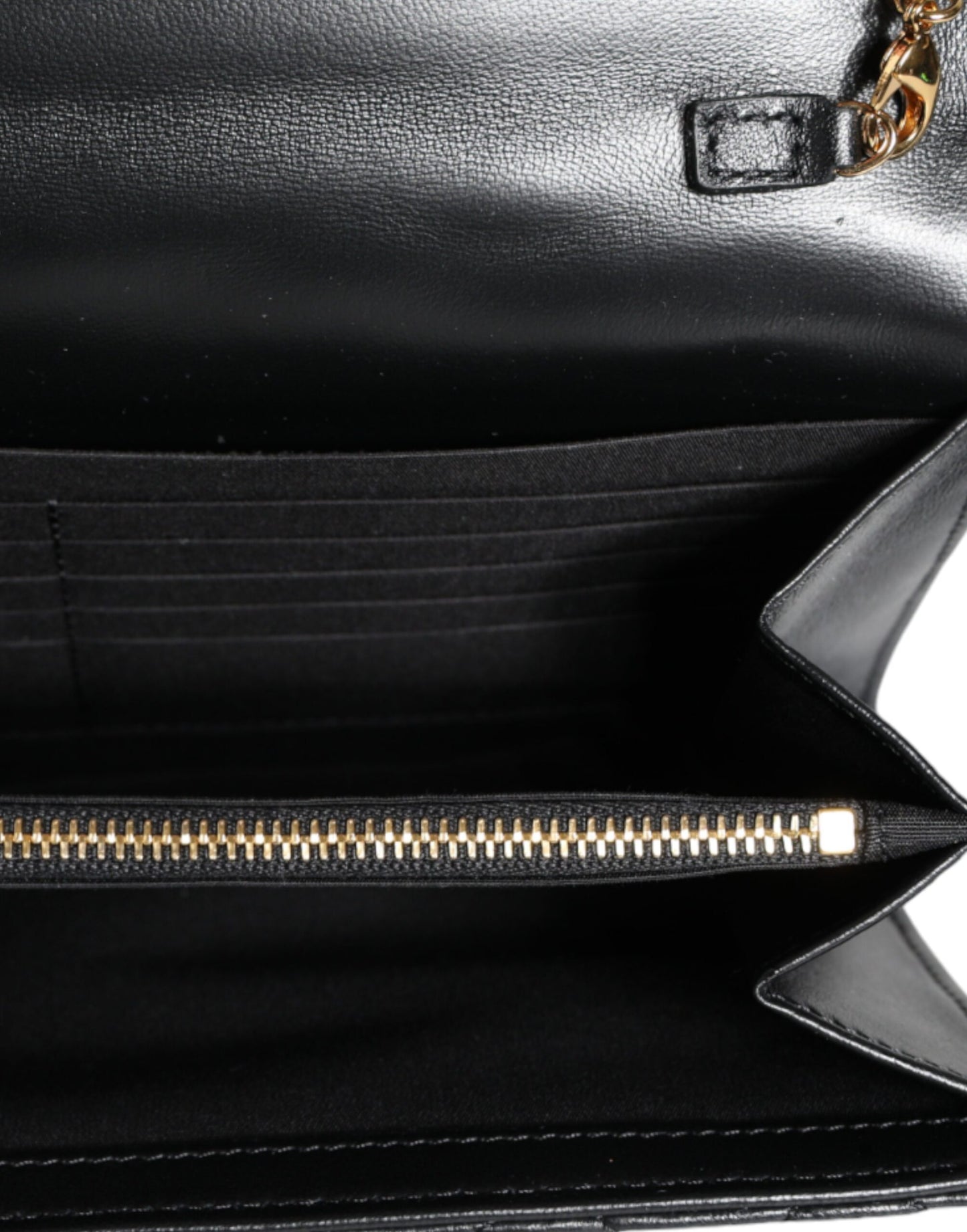 Sac bandoulière Versace en cuir nappa matelassé noir