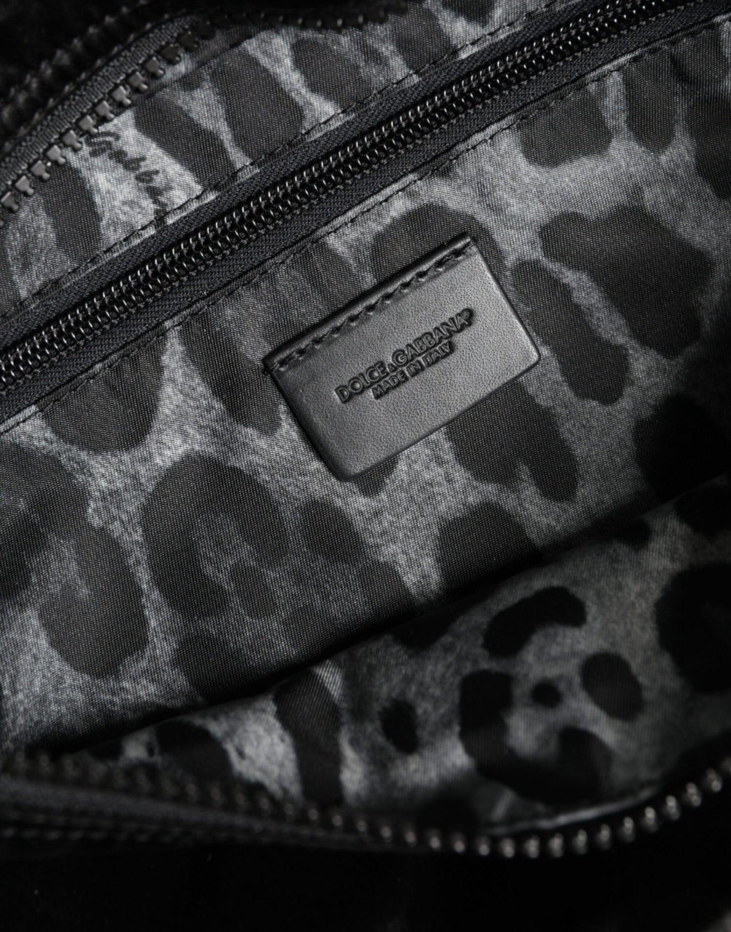 Dolce & Gabbana – Gürteltasche aus schwarzem Nylongewebe
