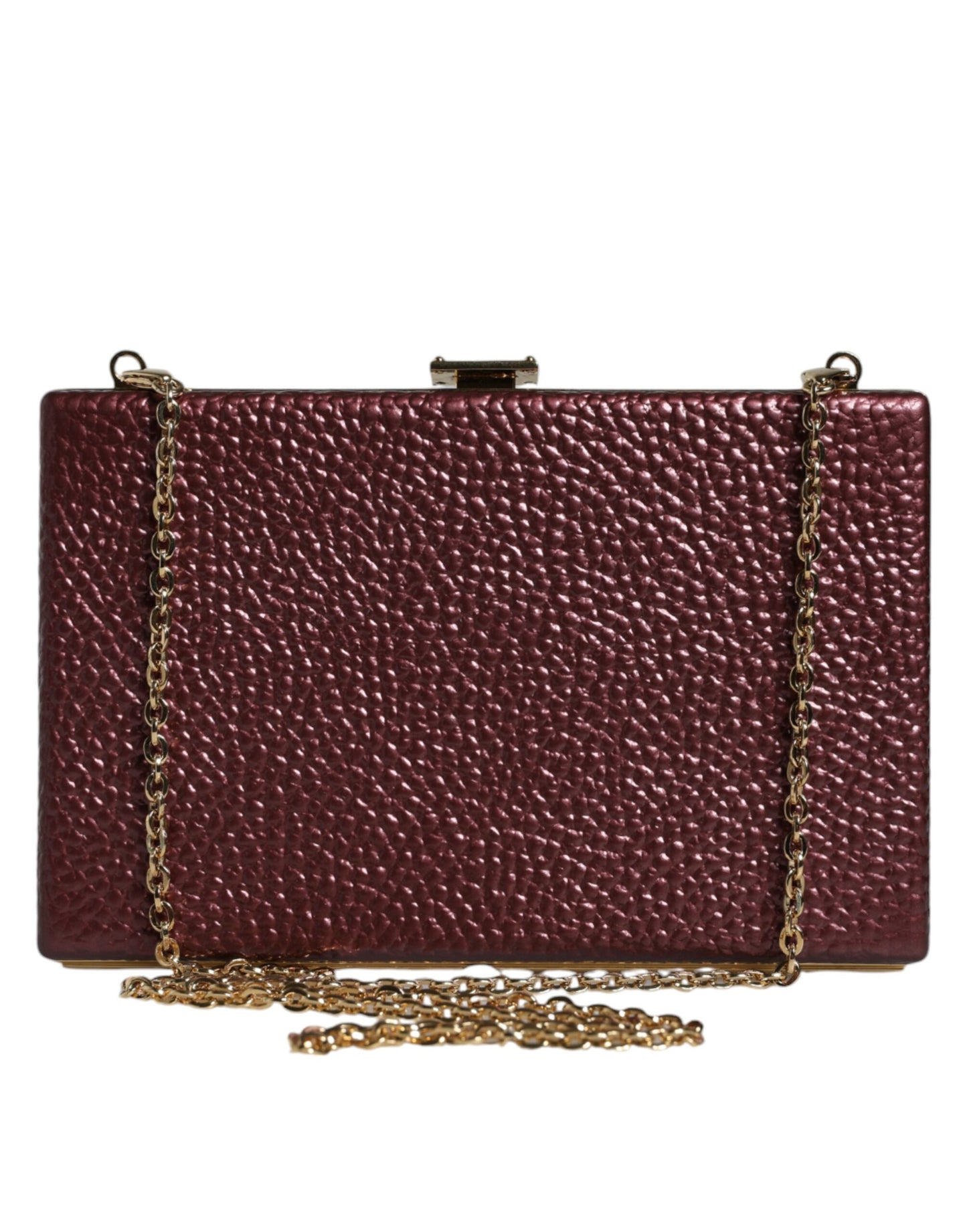 Sac à bandoulière de soirée en cuir marron Dolce & Gabbana