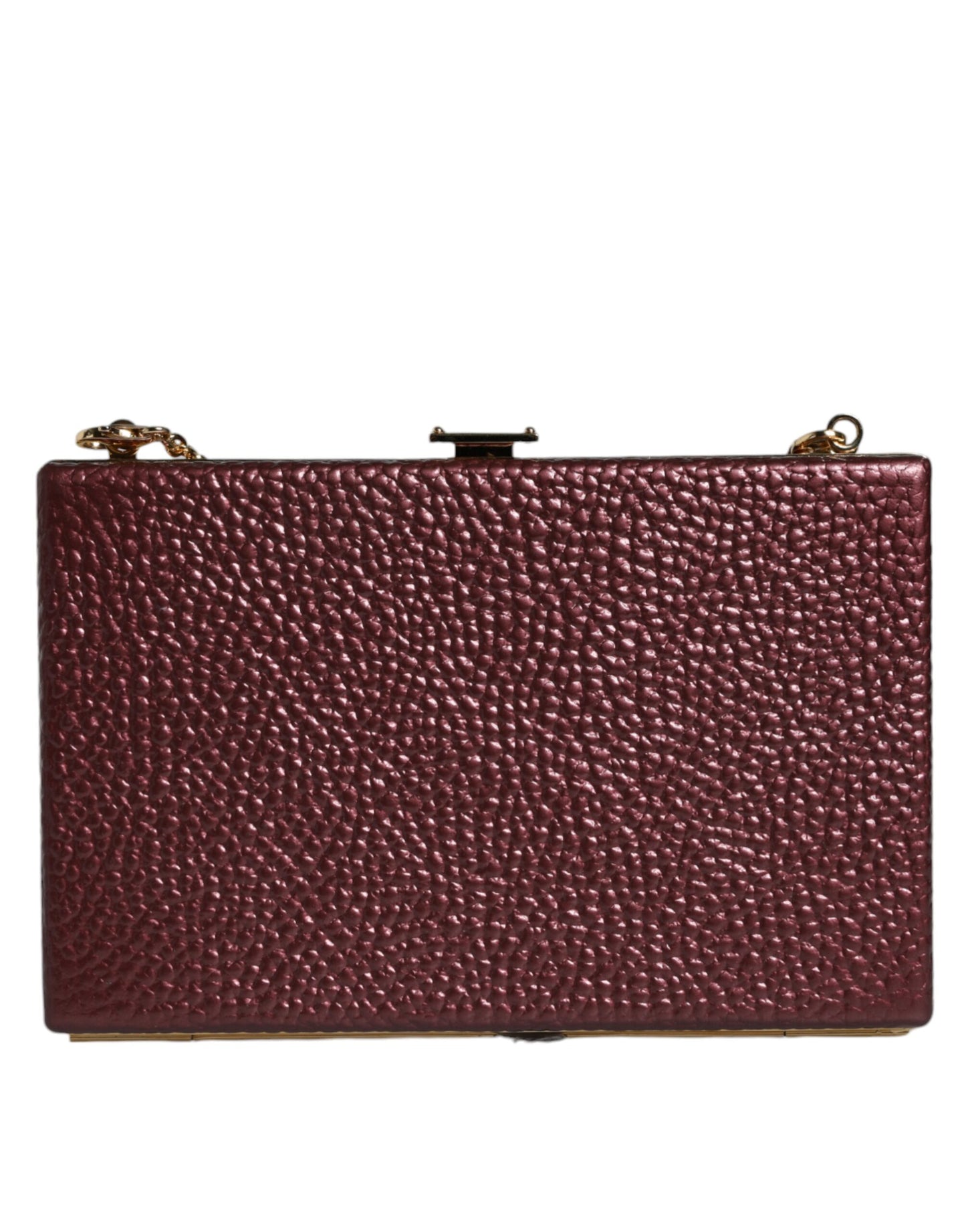 Sac à bandoulière de soirée en cuir marron Dolce & Gabbana