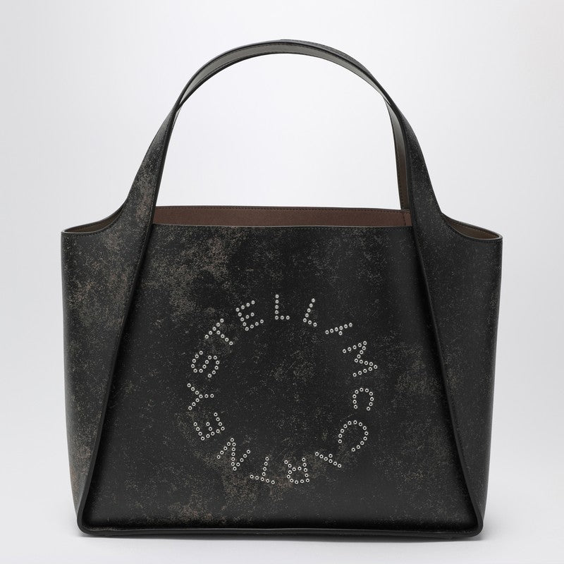 Grand sac Stella Mccartney avec logo Stella effet vieilli