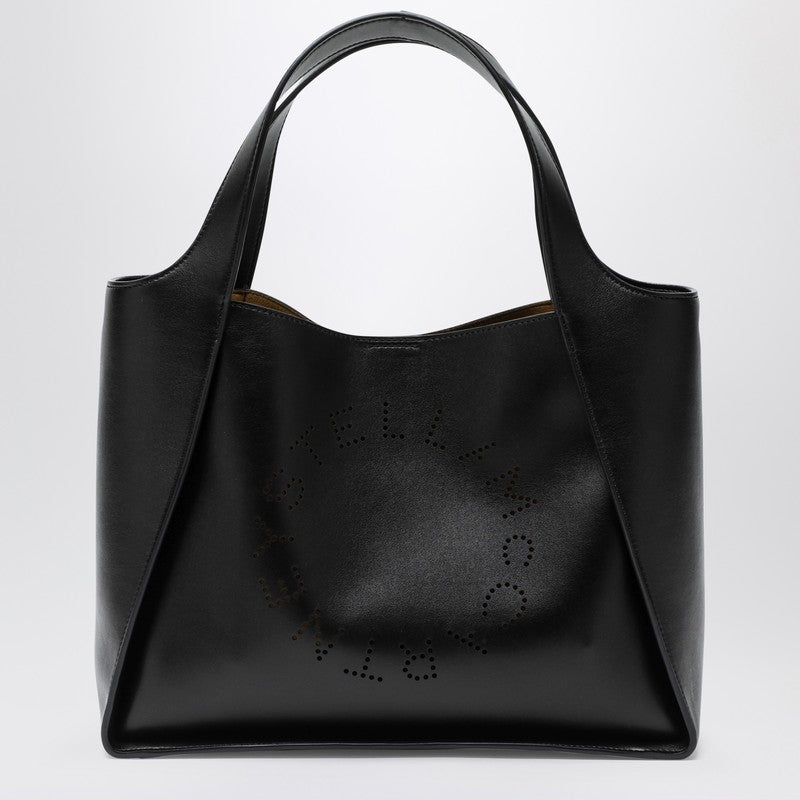 Stella Mccartney Black Medium Stella Logo Bag