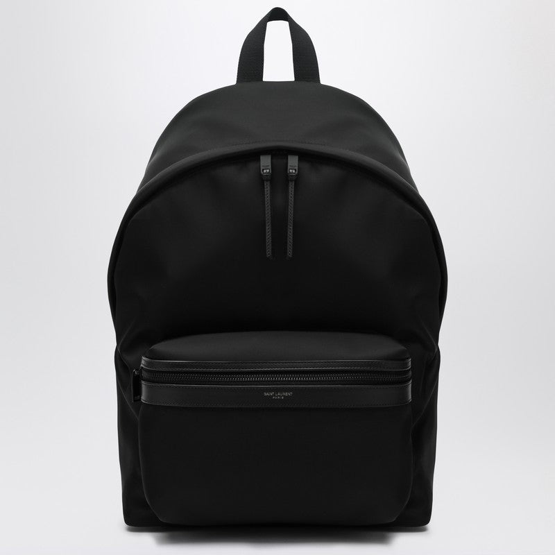 Saint Laurent Rucksack aus schwarzem Leder und Nylon