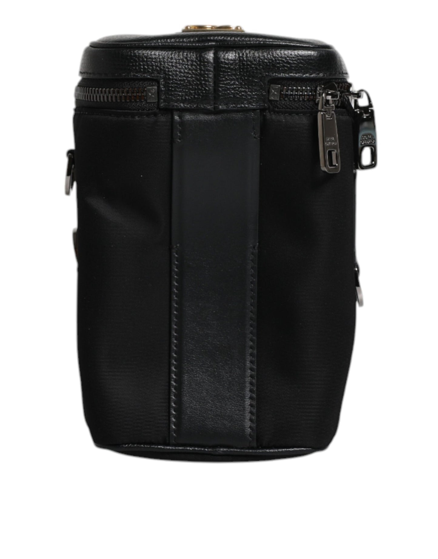 Dolce & Gabbana – Schwarze Umhängetasche aus Leder mit Logo