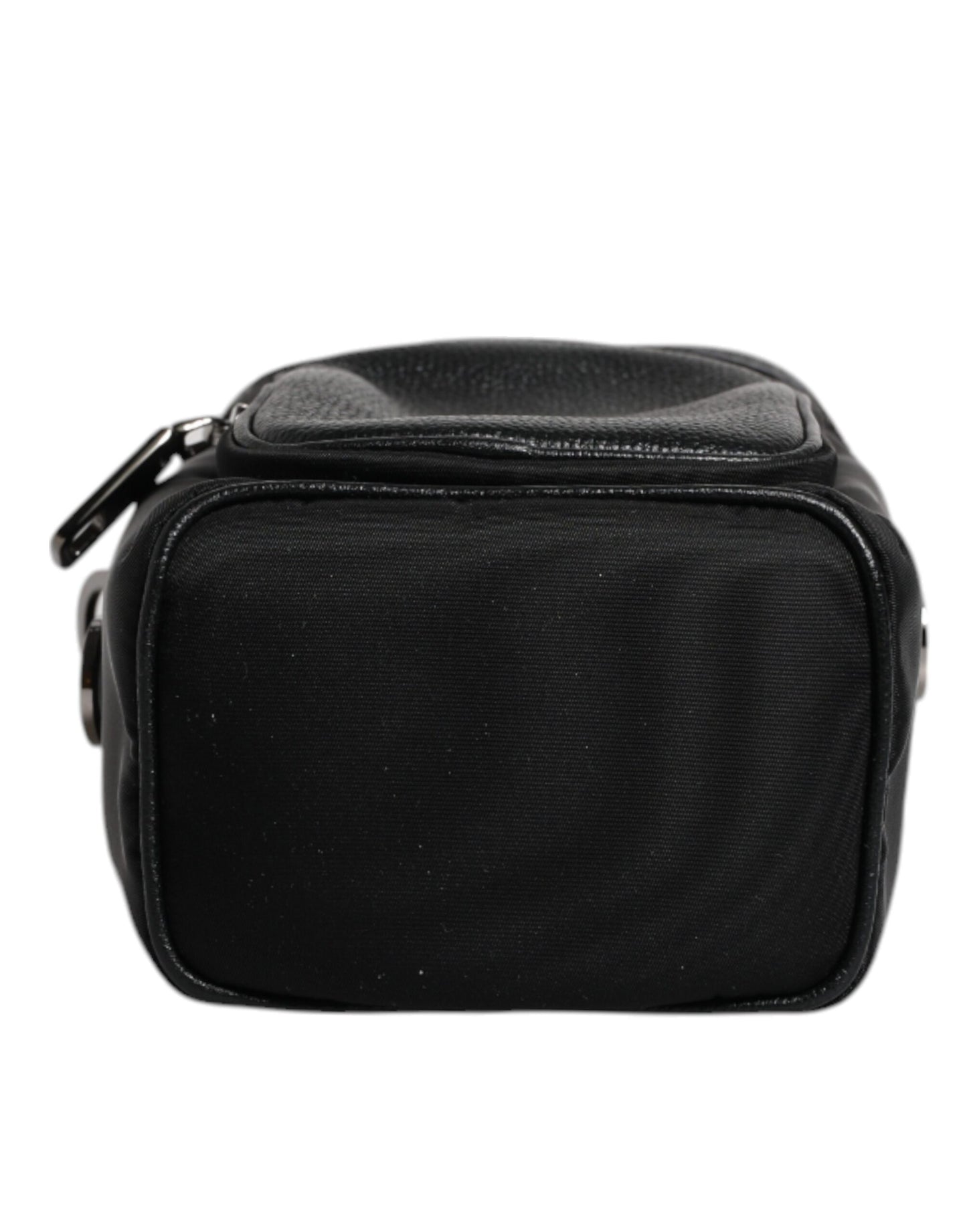 Dolce & Gabbana – Schwarze Umhängetasche aus Leder mit Logo