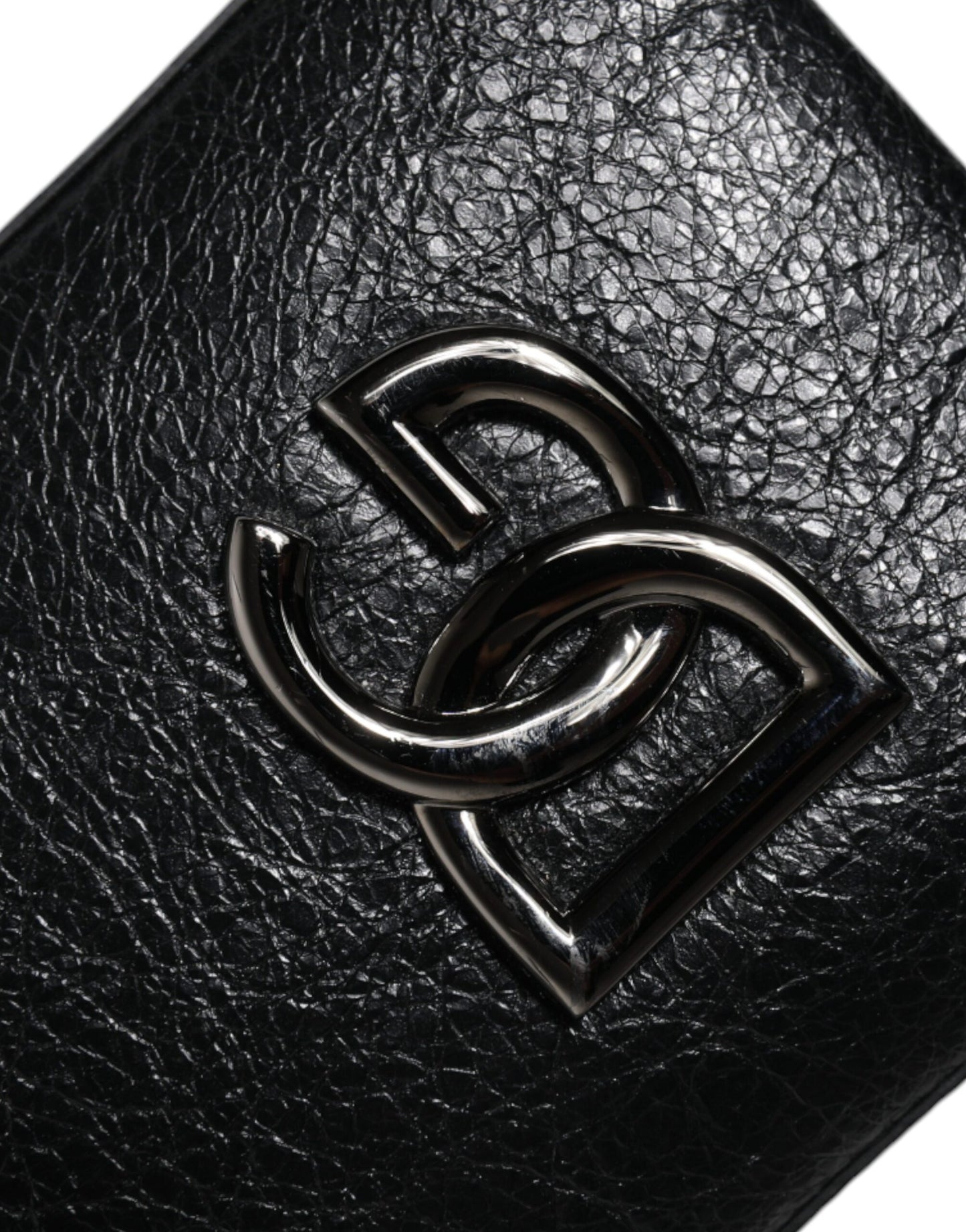 Dolce & Gabbana Schwarze Lederhandtasche, Umhängetasche mit Kette