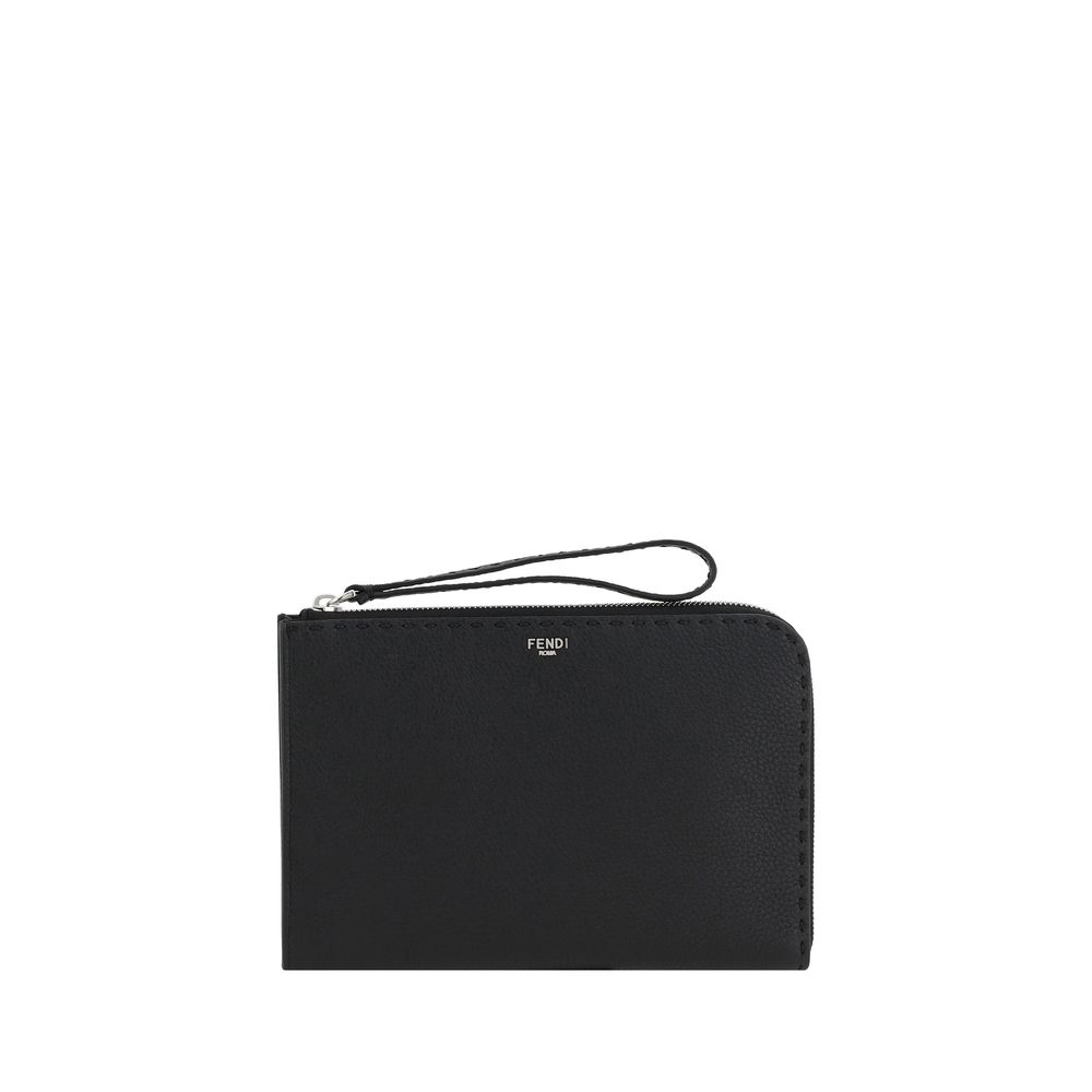 Fendi Leder-Beuteltasche