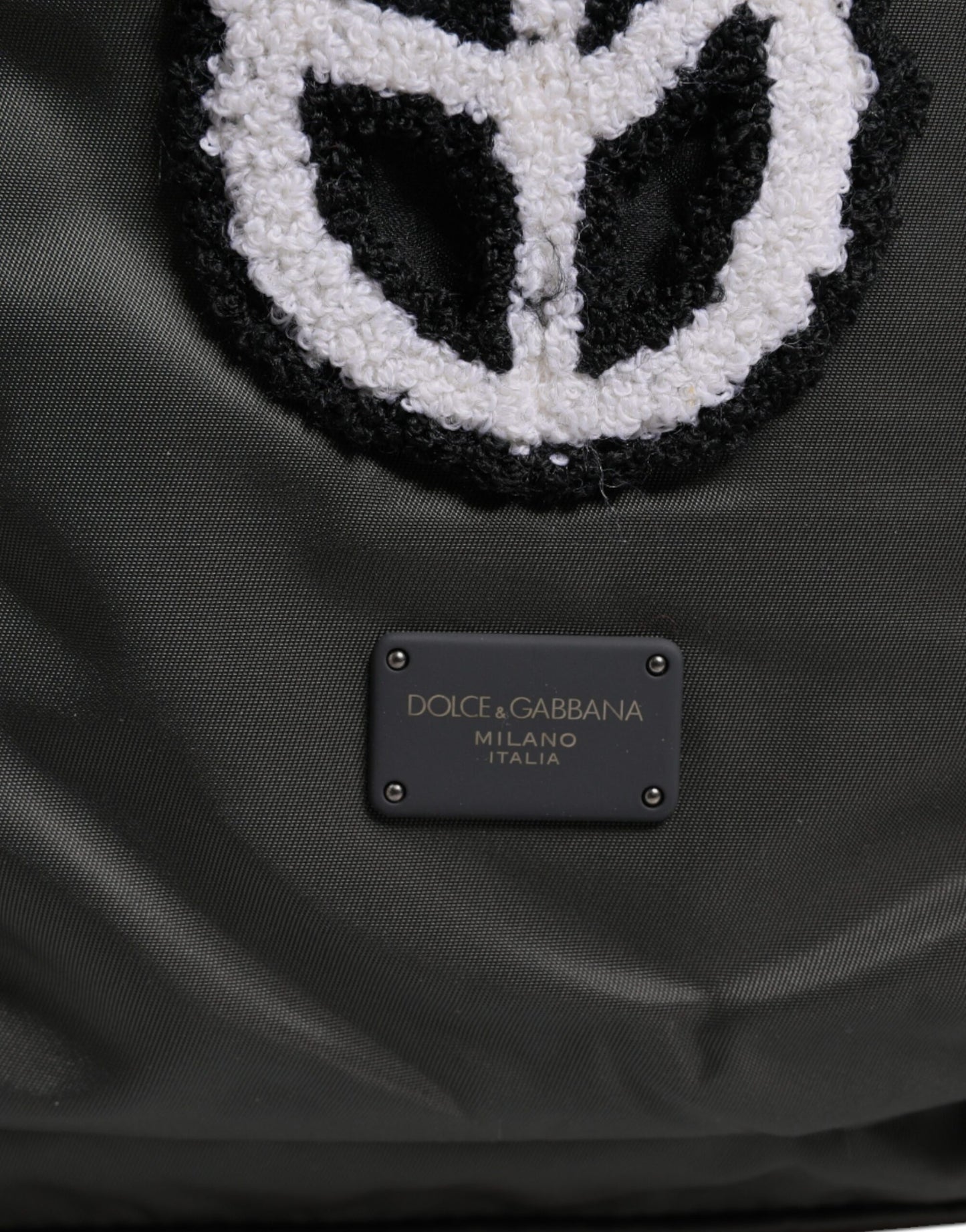 Sac à dos de voyage scolaire Prince Forever en nylon gris Dolce & Gabbana