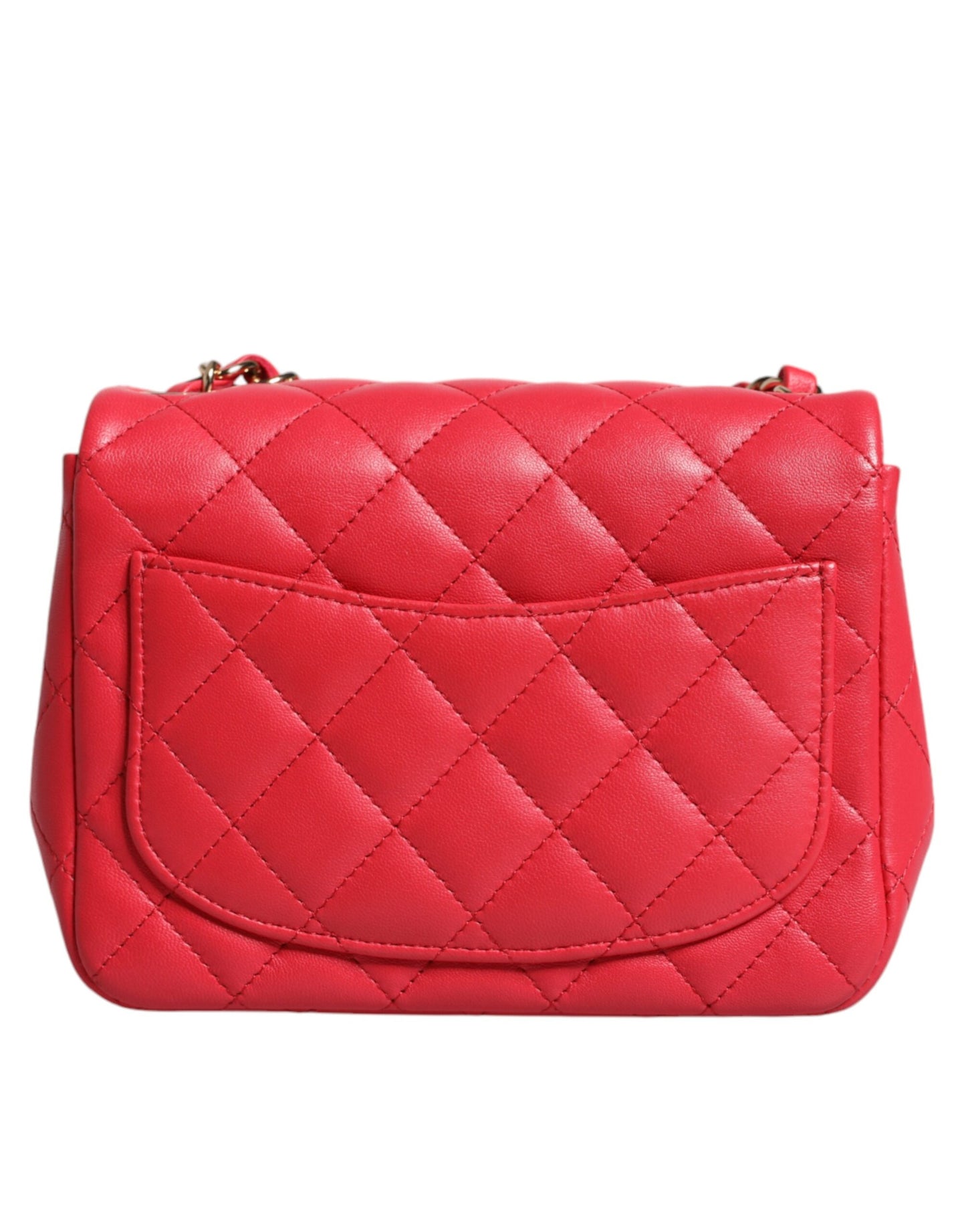 Chanel Pink Matelasse Chain Schultertasche aus Lammleder Mini