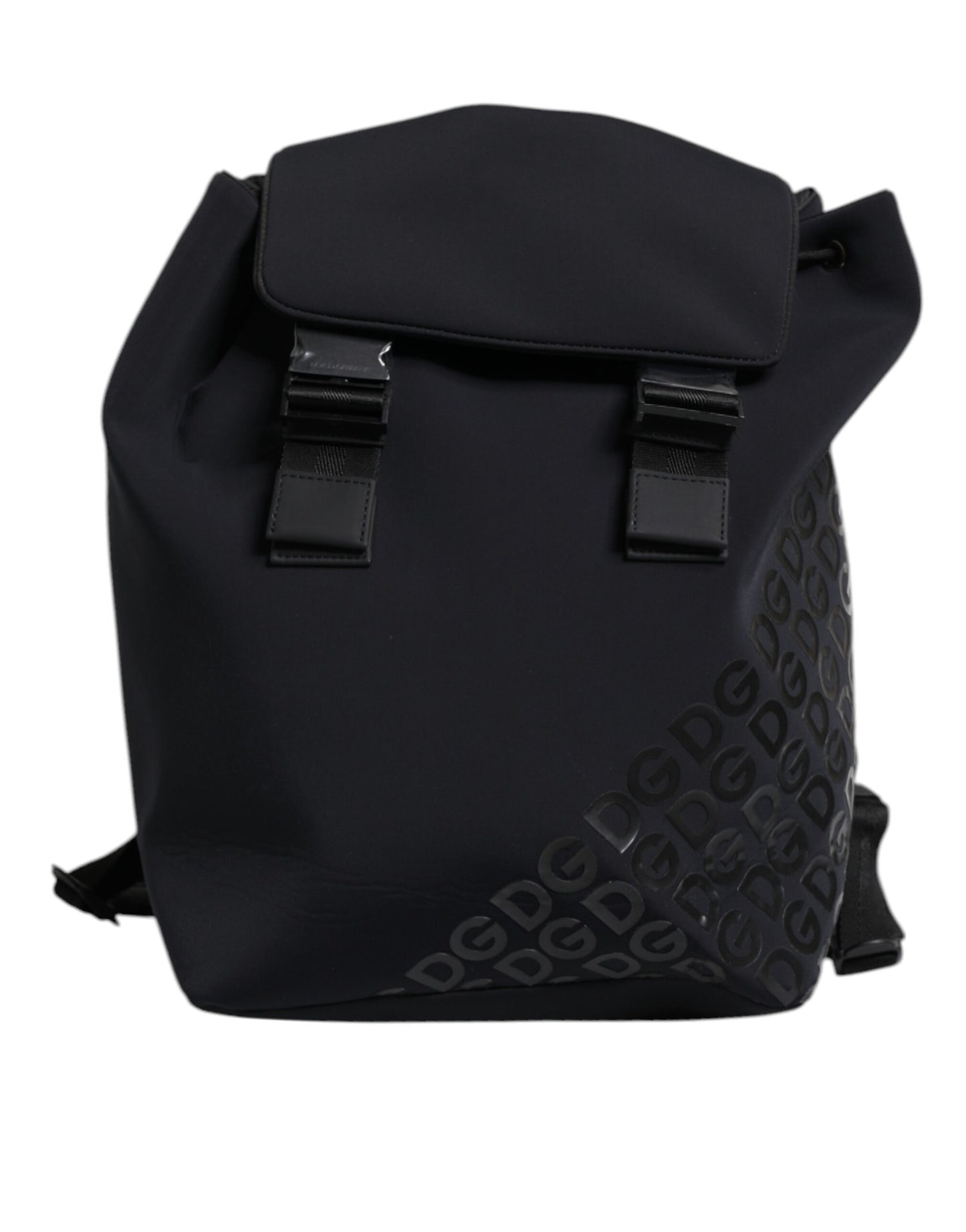Dolce & Gabbana – Schulrucksack aus Neopren und Nylon mit DG-Logo, Schwarz