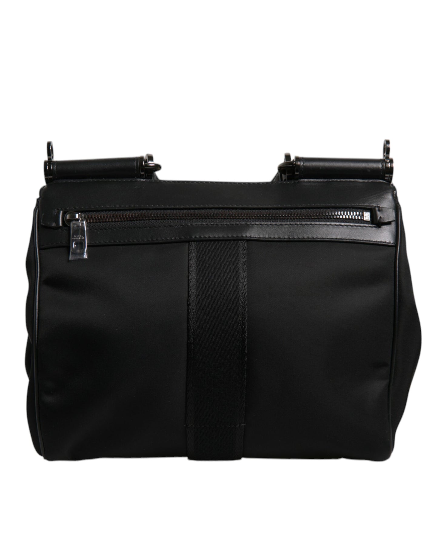 Sac fourre-tout Sicily en nylon laqué marron à imprimé léopard Dolce & Gabbana