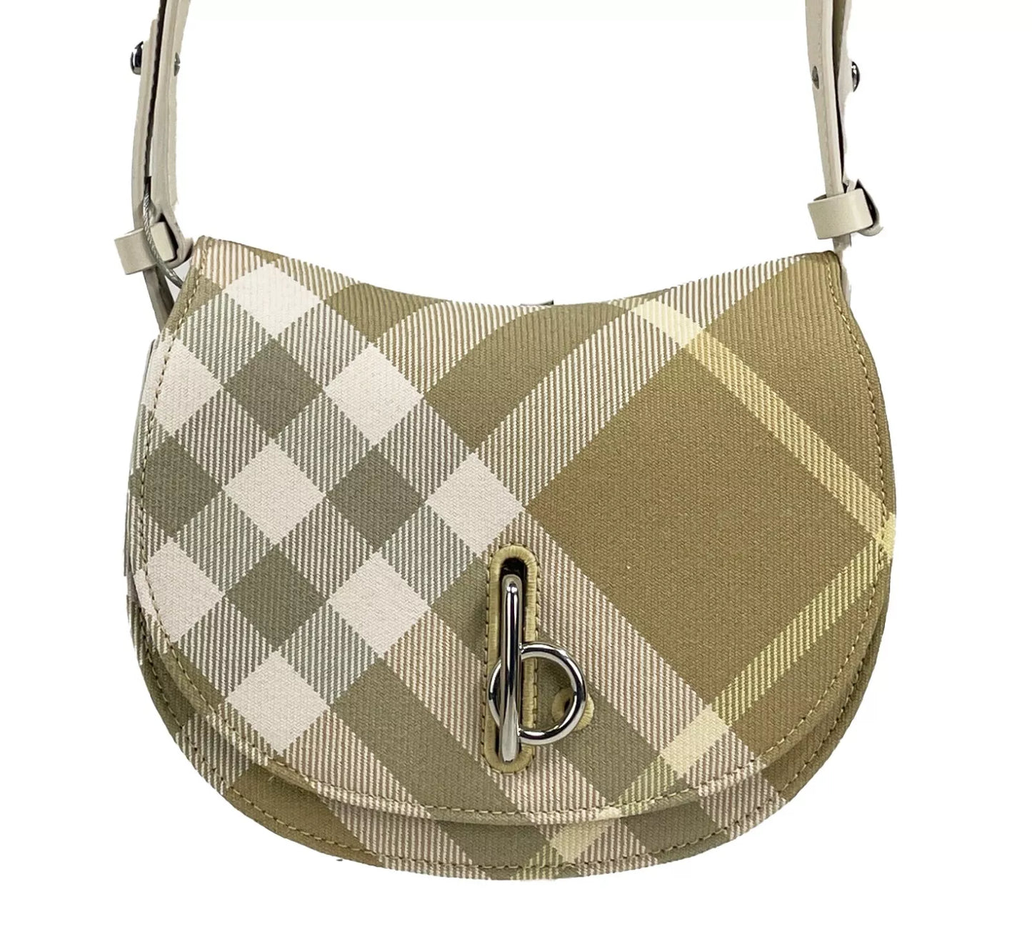 Burberry Mini Check Rocking Horse Crossbody Bag Purse at The Platonist