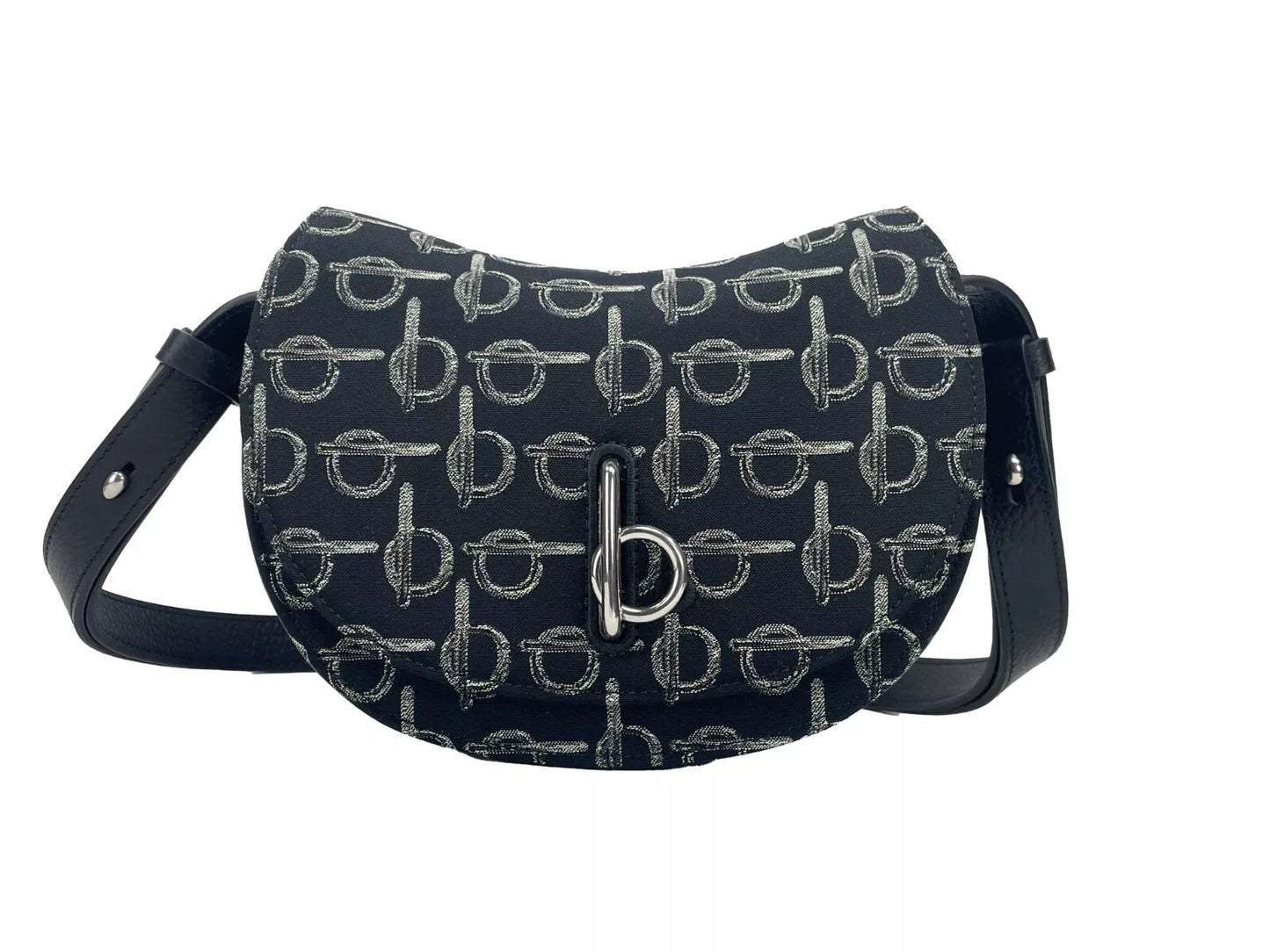 Burberry Mini Rocking Horse Crossbody Bag Purse Black at The Platonist