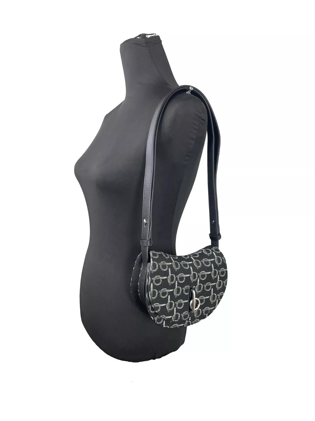 Burberry Mini Rocking Horse Crossbody Bag Purse Black at The Platonist