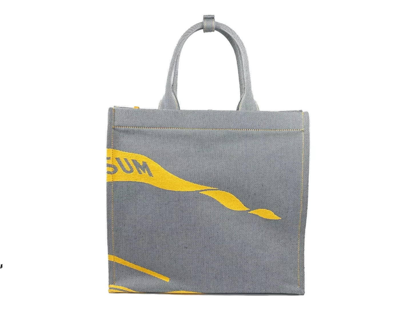 Burberry EKD Canvas Tote Bag With Coin Pouch Sunflower Gray at The Platonist