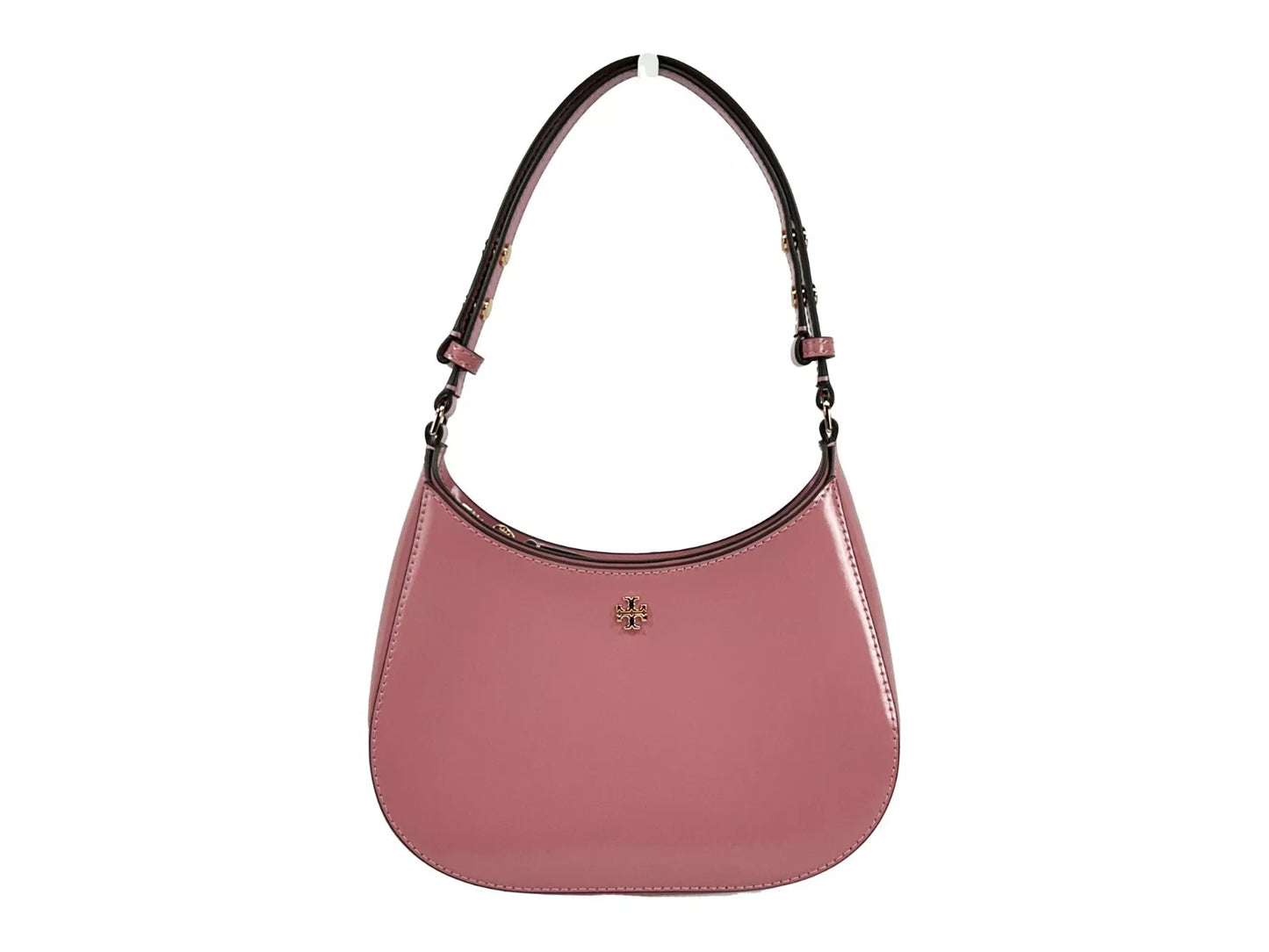 Tory Burch Patent Emerson Small Shoulder Bag Purse Pink at The Platonist