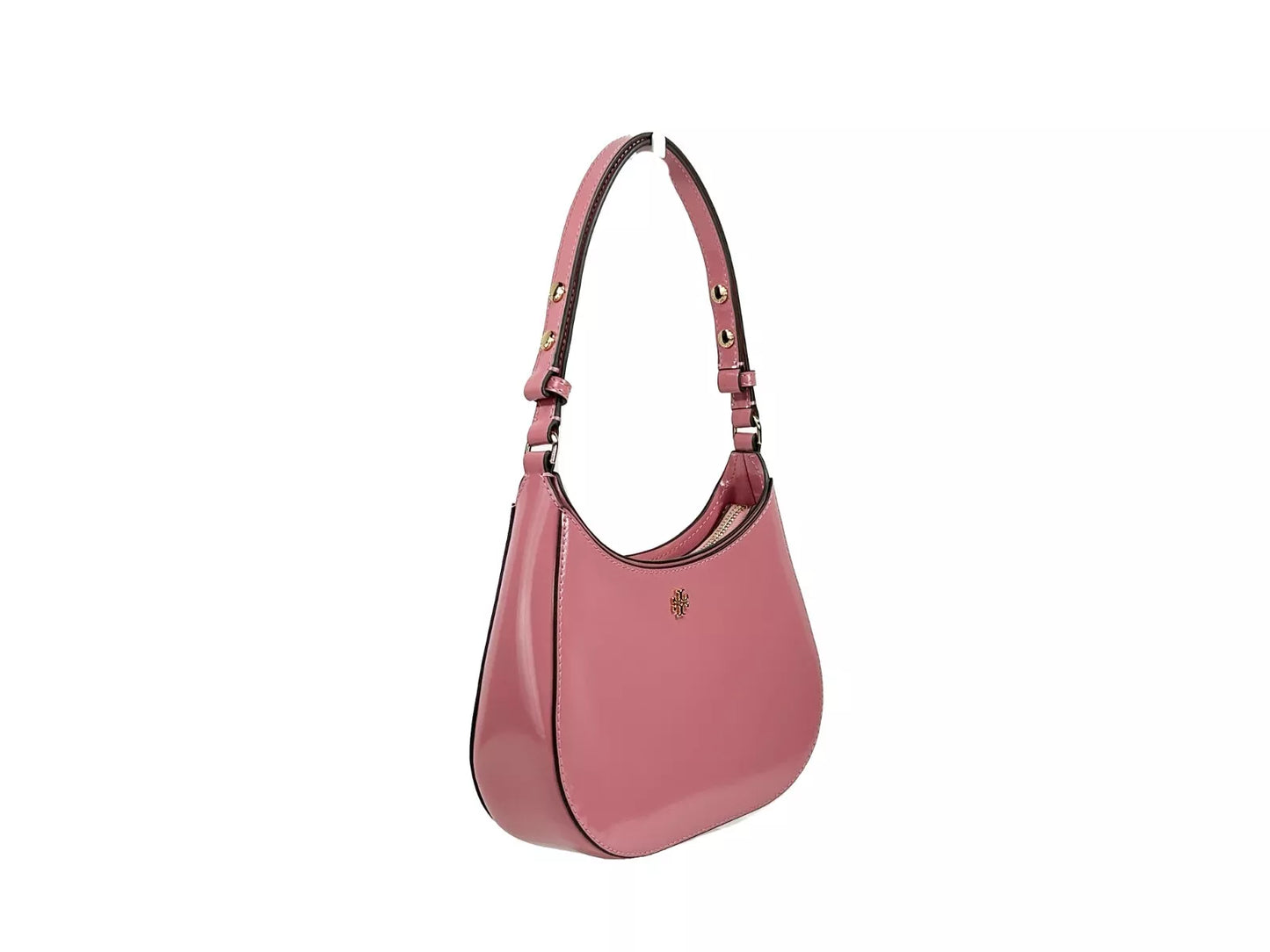 Tory Burch Patent Emerson Small Shoulder Bag Purse Pink at The Platonist