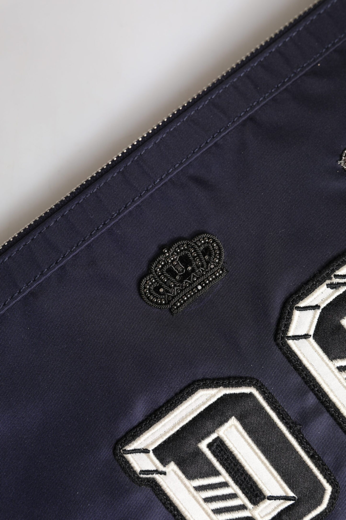 Dolce & Gabbana – Blaue Clutch mit DG-Logo-Patch