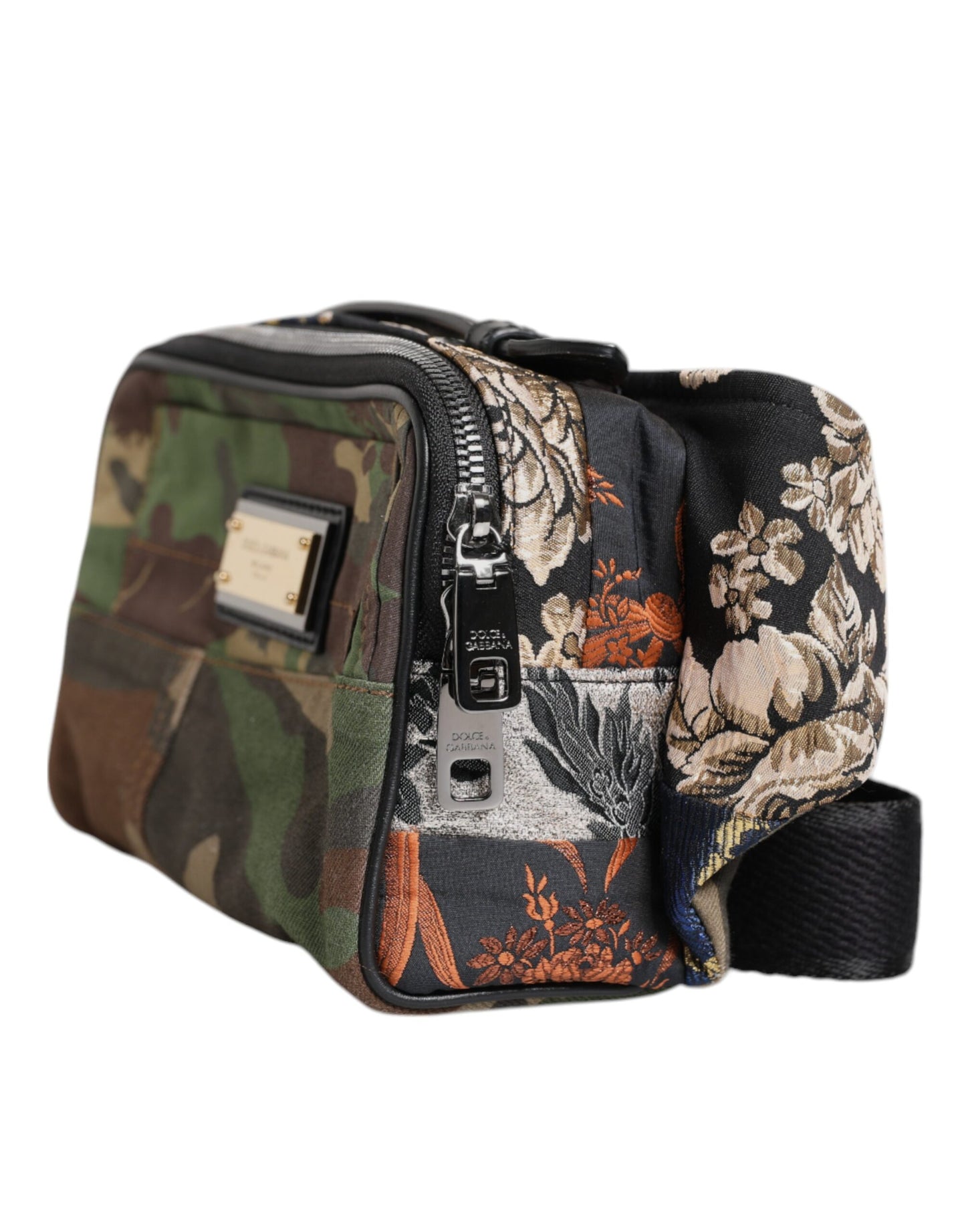 Sac banane Dolce & Gabbana à motif patchwork camouflage multicolore et logo