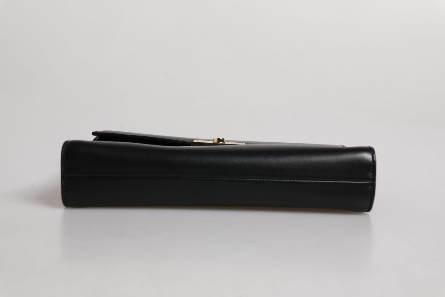 Dolce & Gabbana – Dokumenten-Aktentasche aus schwarzem Leder mit Logo-Schild