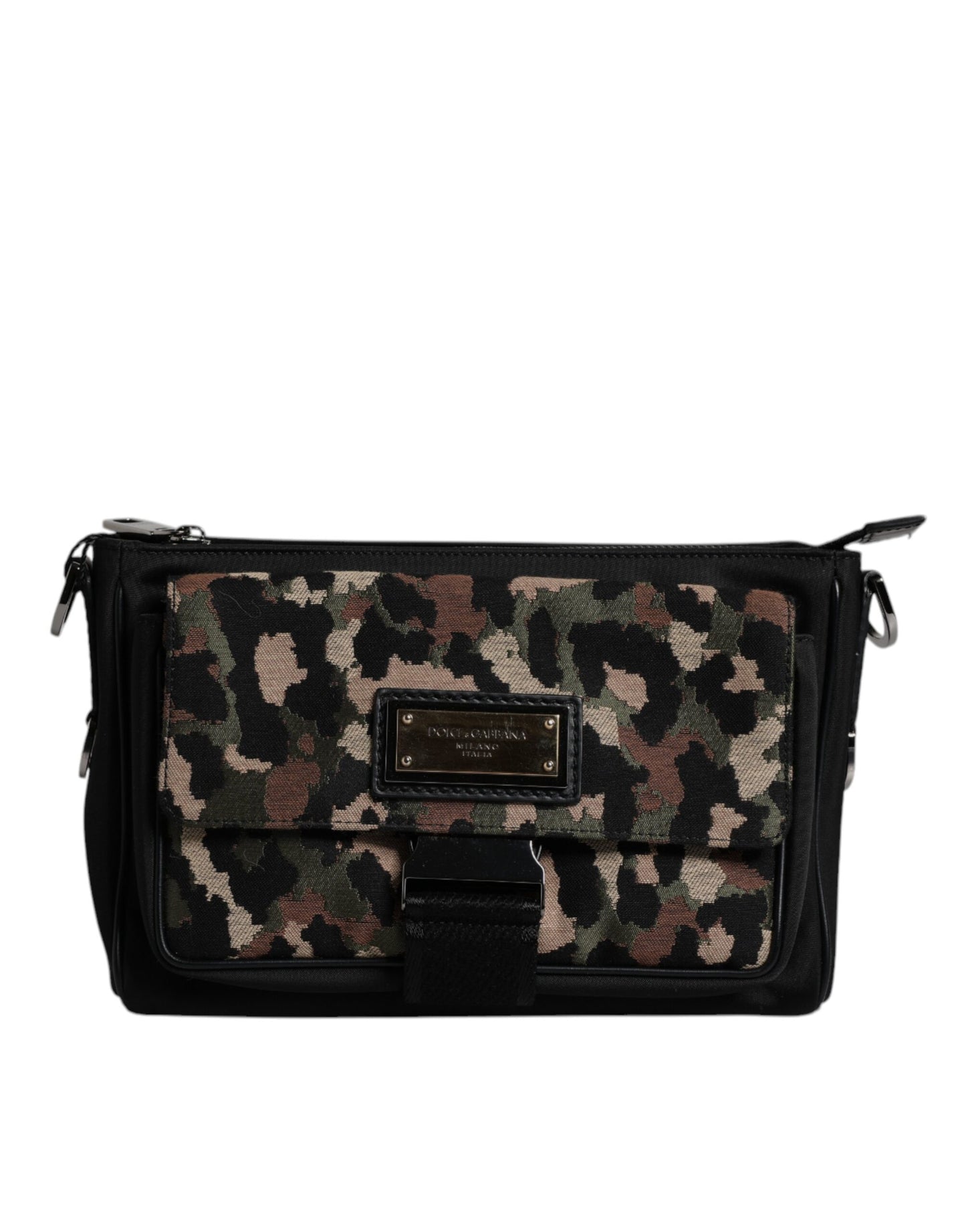 Sac bandoulière Dolce & Gabbana en jacquard léopard multicolore