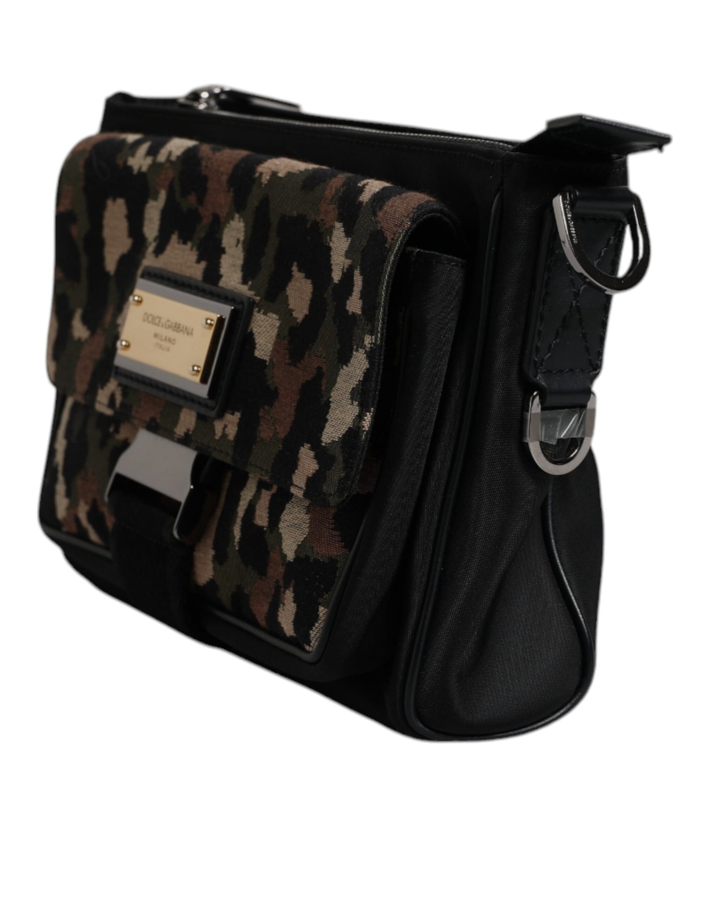 Sac bandoulière Dolce & Gabbana en jacquard léopard multicolore