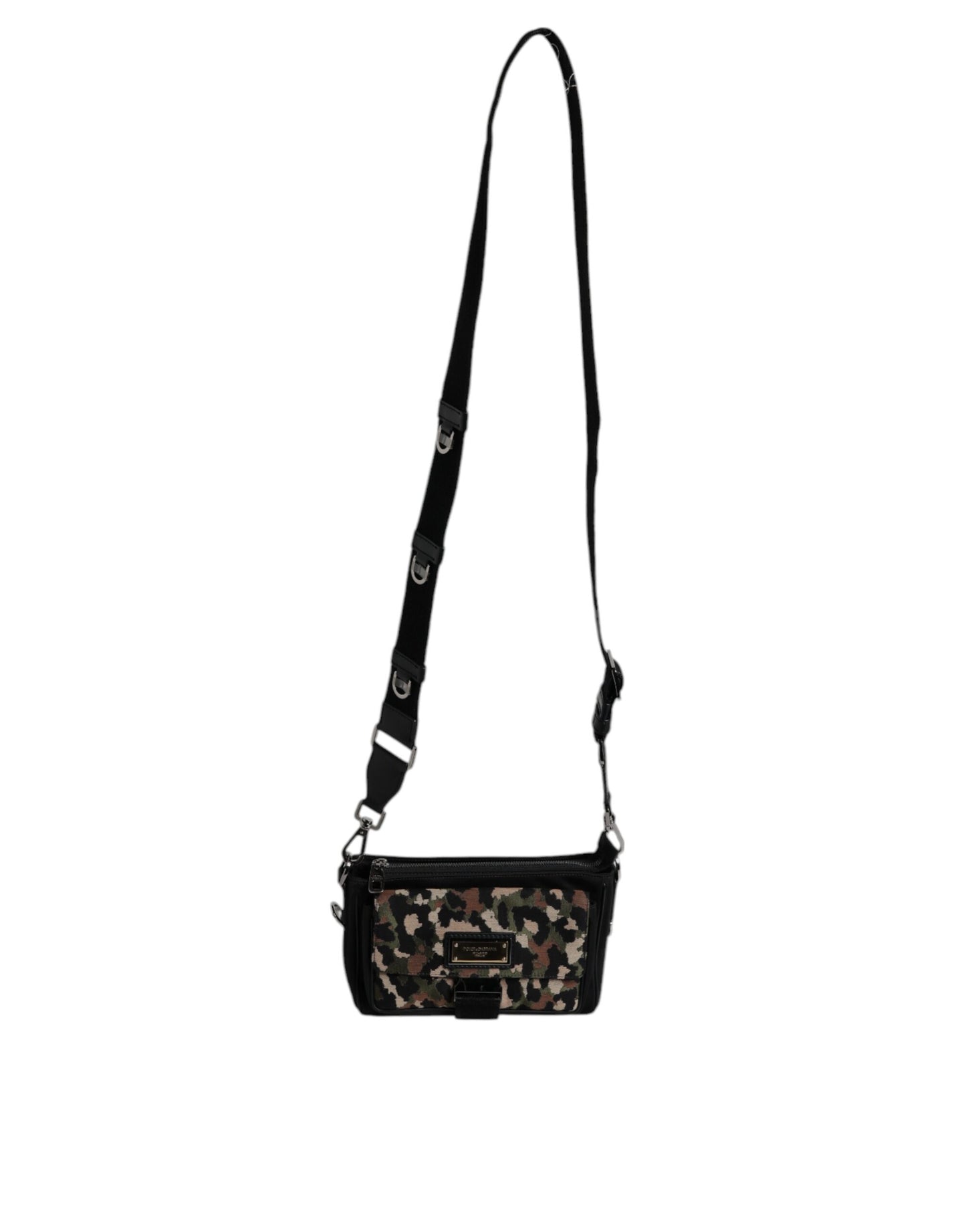 Sac bandoulière Dolce & Gabbana en jacquard léopard multicolore