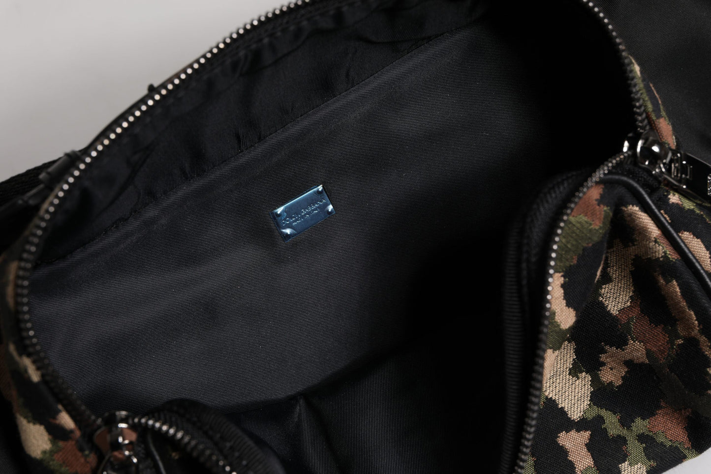 Dolce & Gabbana Multicolor Leopard Dg Logo Belt Waist Fanny Pack Bag