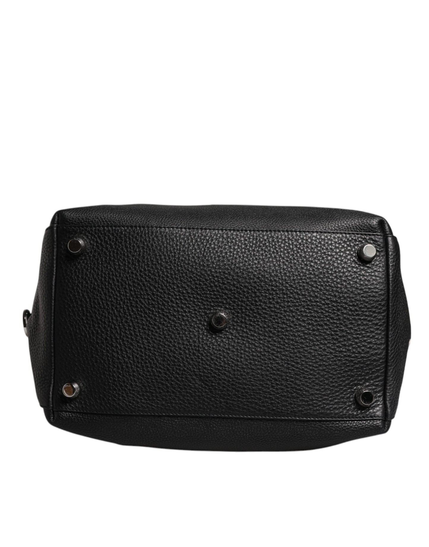 Dolce & Gabbana – Reisetasche aus schwarzem Kalbsleder mit Schulterriemen