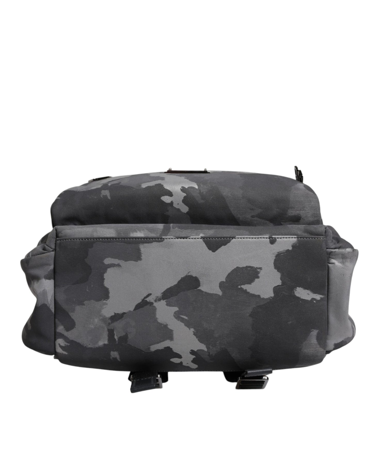 Sac à dos Dolce & Gabbana en coton gris avec plaque logo camouflage