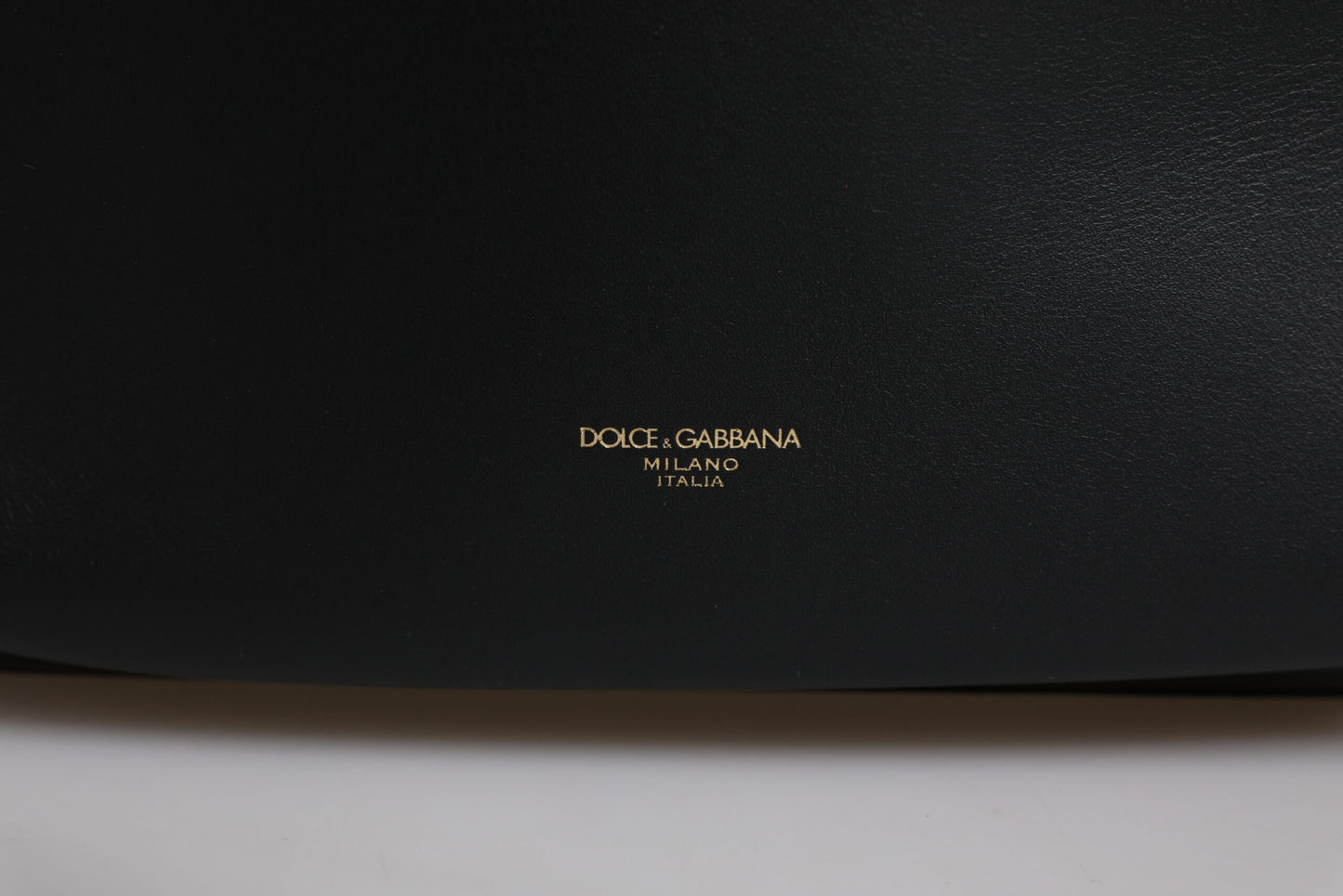 Dolce & Gabbana – Schwarzer Reiserucksack aus Leder mit DG-Logoprint