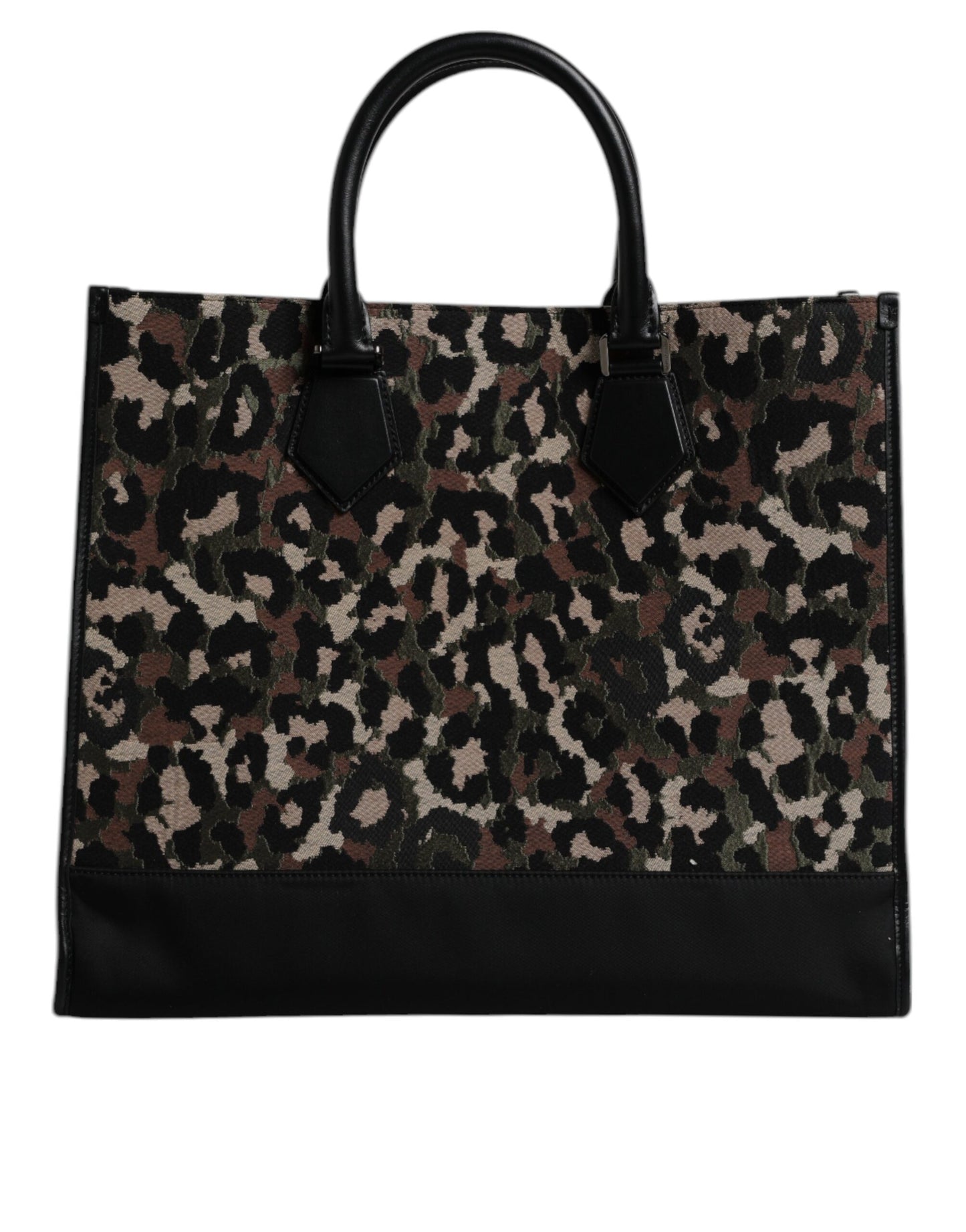 Sac cabas à bandoulière Dolce & Gabbana multicolore motif léopard