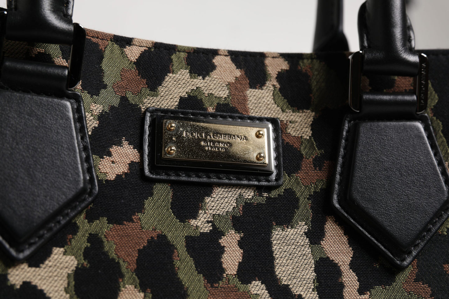 Sac cabas à bandoulière Dolce & Gabbana multicolore motif léopard