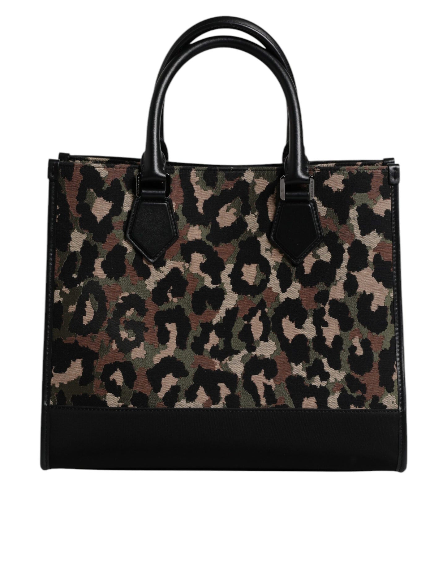 Sac cabas à bandoulière Dolce & Gabbana multicolore motif léopard