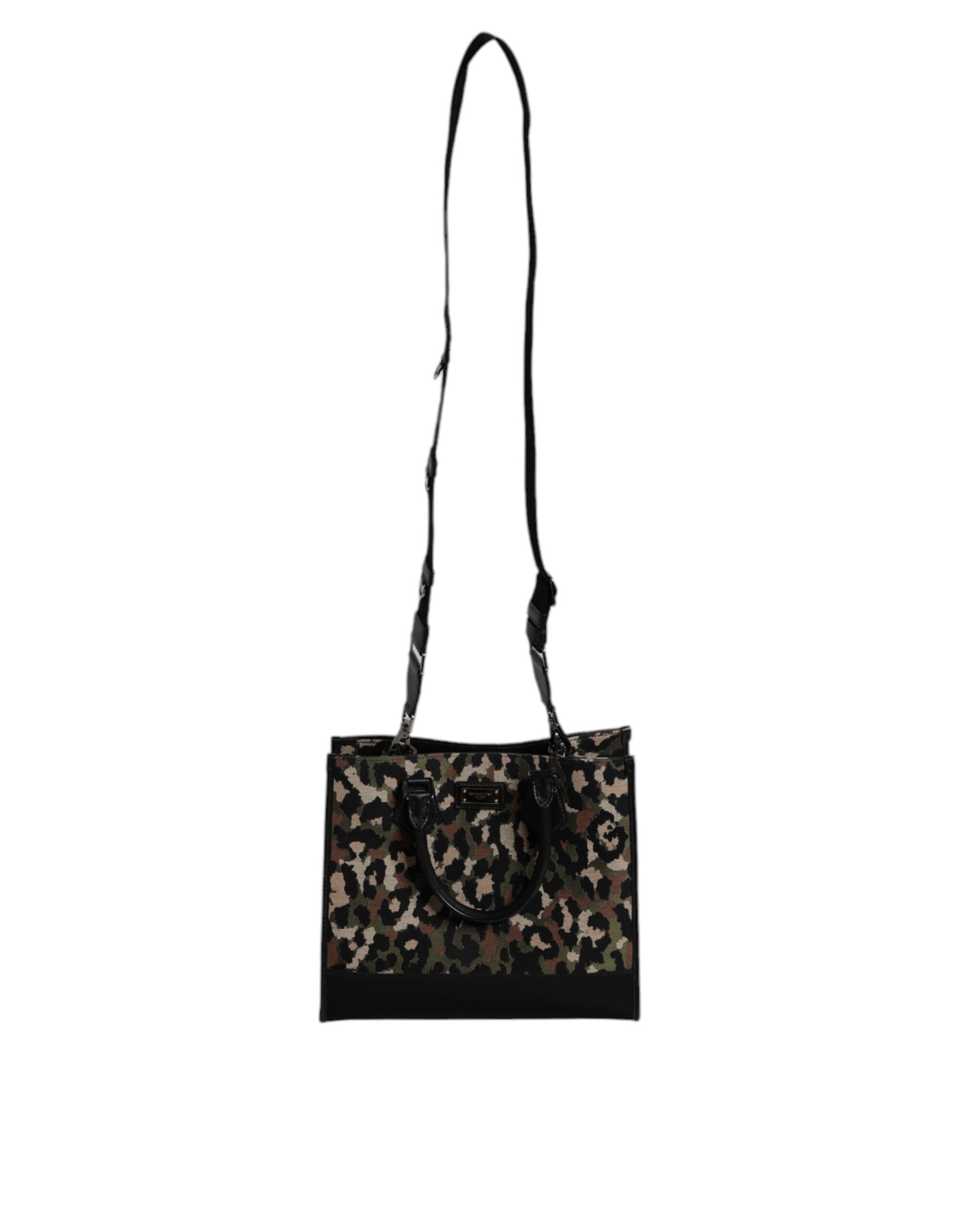 Sac cabas à bandoulière Dolce & Gabbana multicolore motif léopard