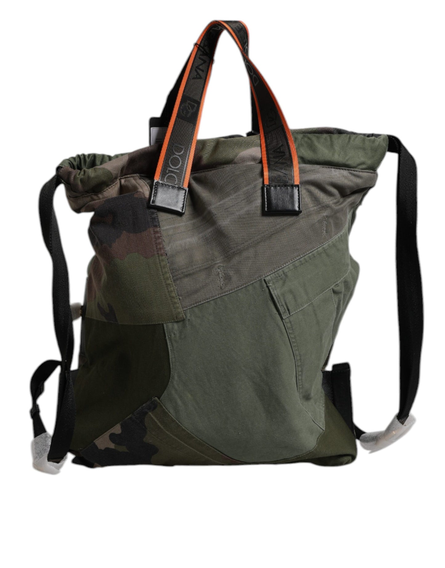 Sac à dos patchwork vert militaire Dolce & Gabbana