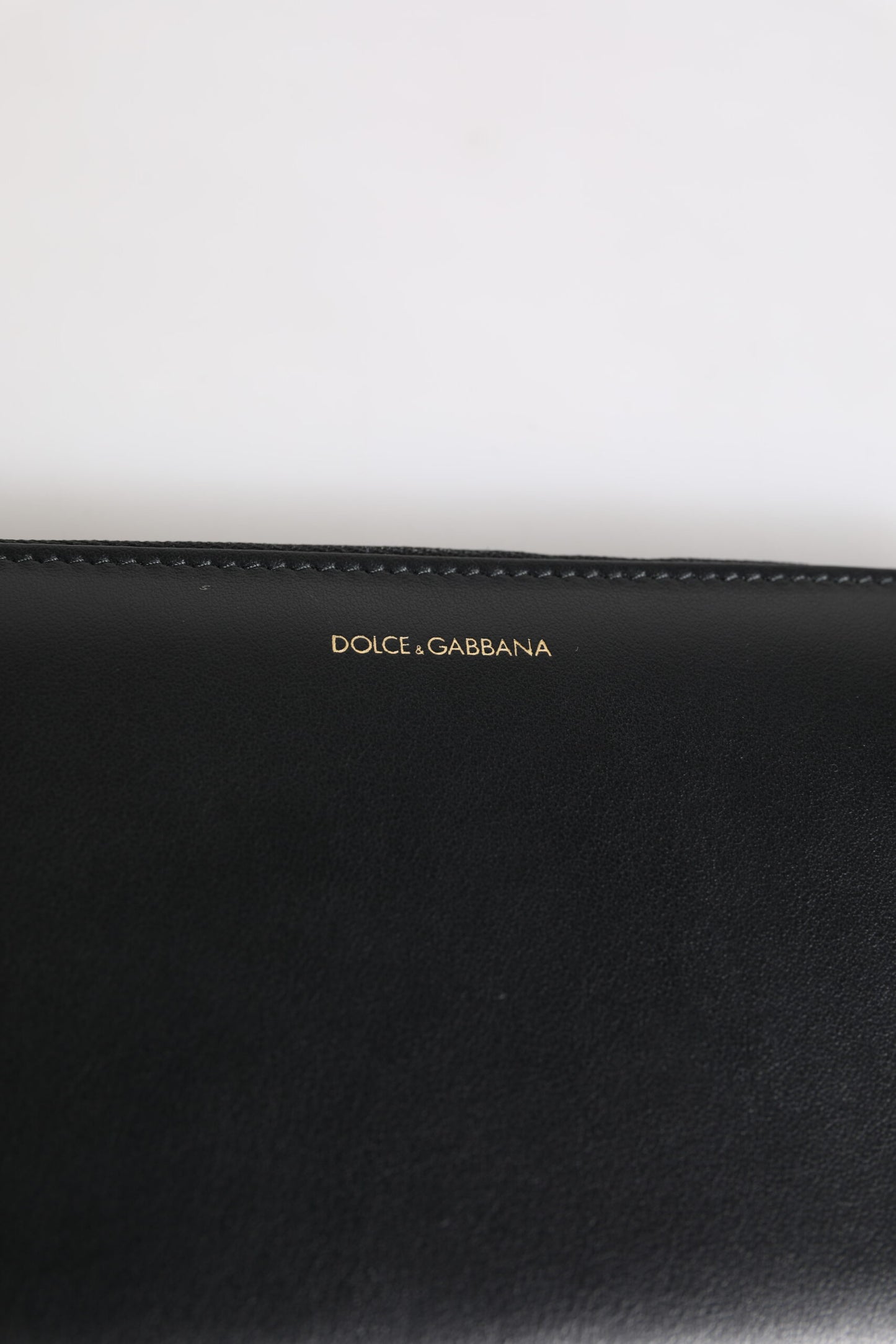 Dolce & Gabbana – Kontinentale Geldbörse aus exotischem Leder mit Prägung in Schwarz und Blau
