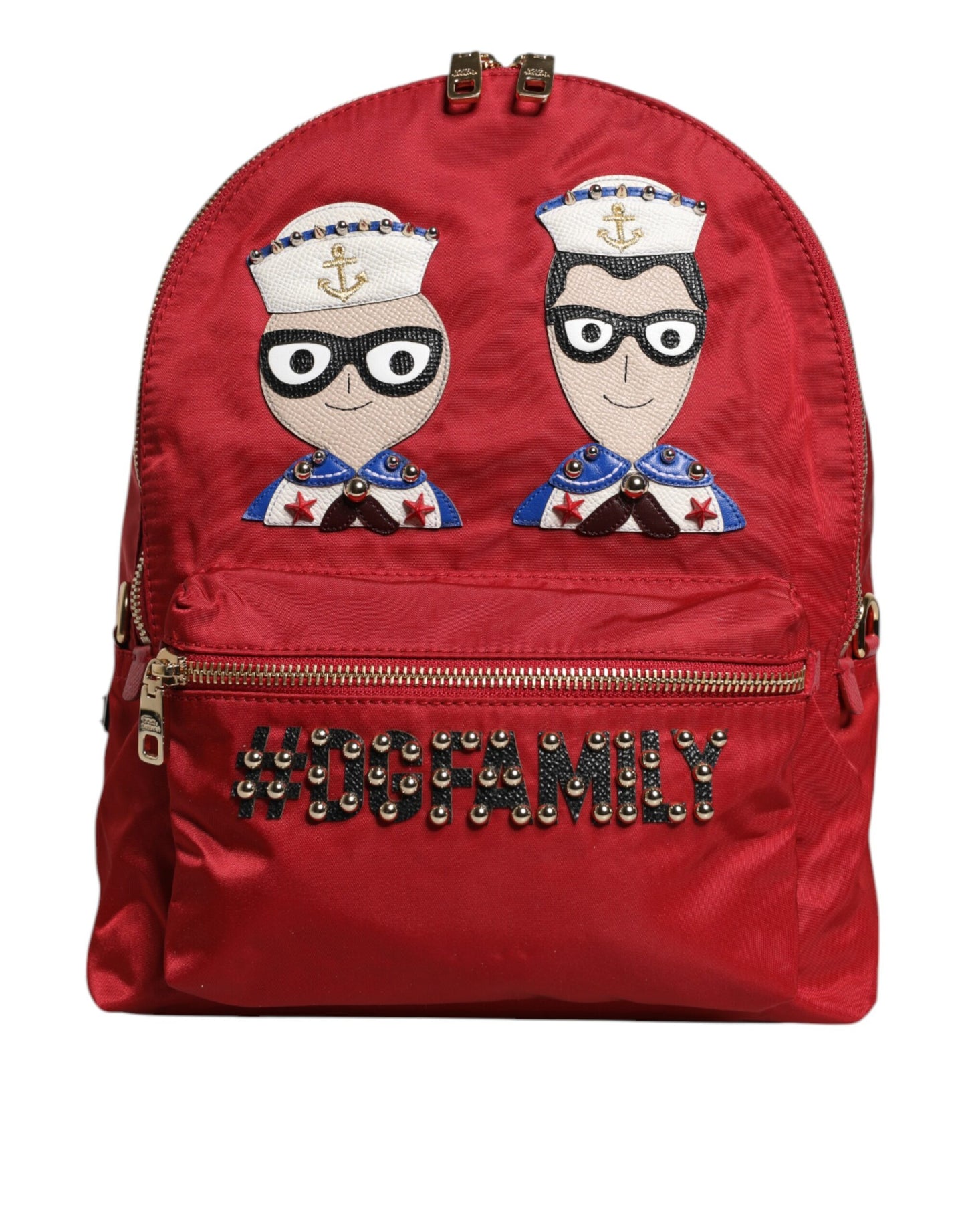Sac à dos Dolce & Gabbana rouge #DGFAMILY VULCANO à ornements