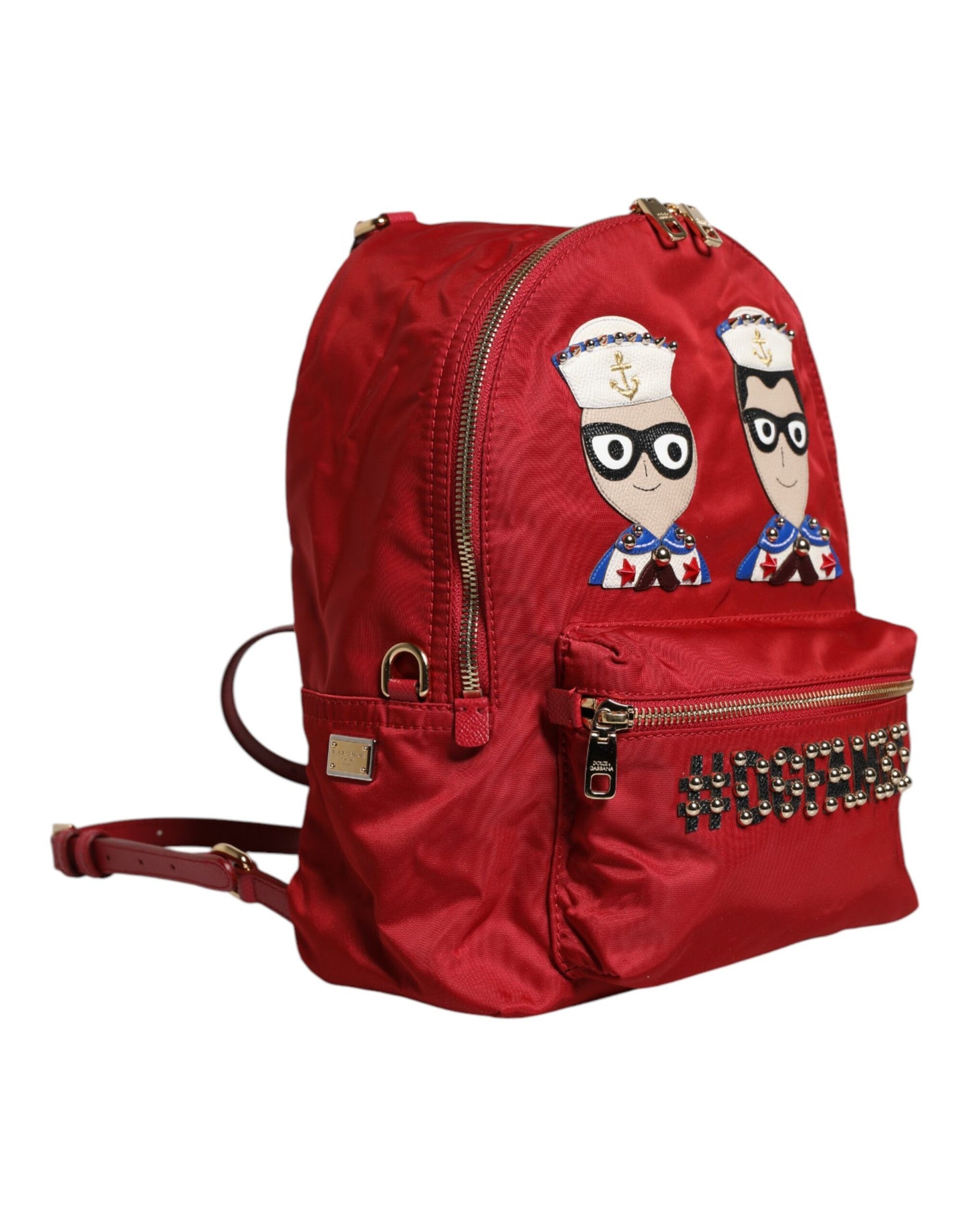 Sac à dos Dolce & Gabbana rouge #DGFAMILY VULCANO à ornements