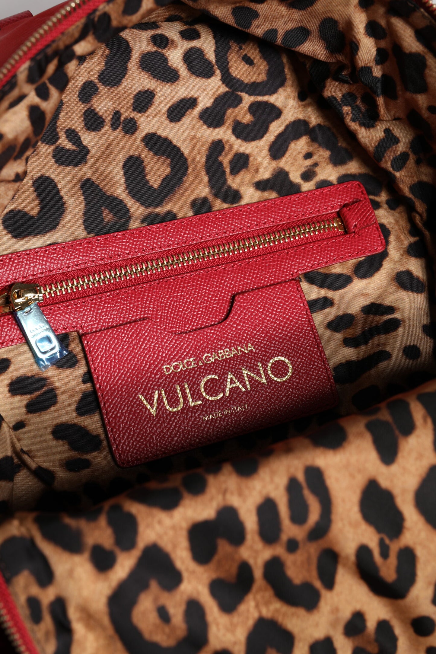 Sac à dos Dolce & Gabbana rouge #DGFAMILY VULCANO à ornements